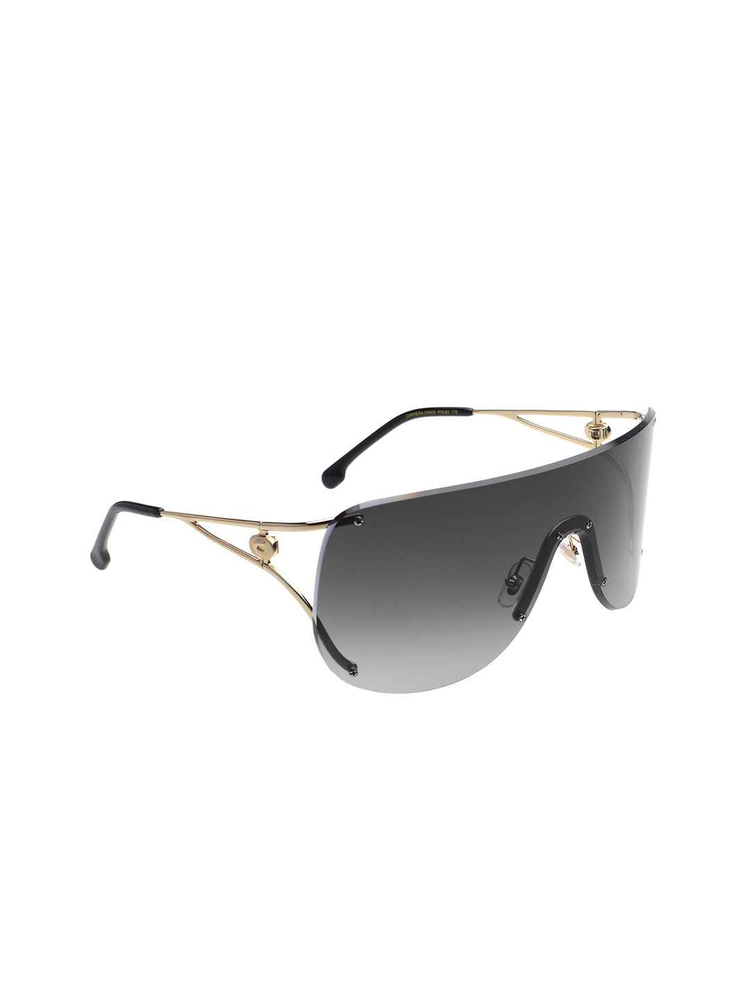 Carrera Women Oversized Shield Sunglasses with UV Protected Lens 3006 S RHL 999O