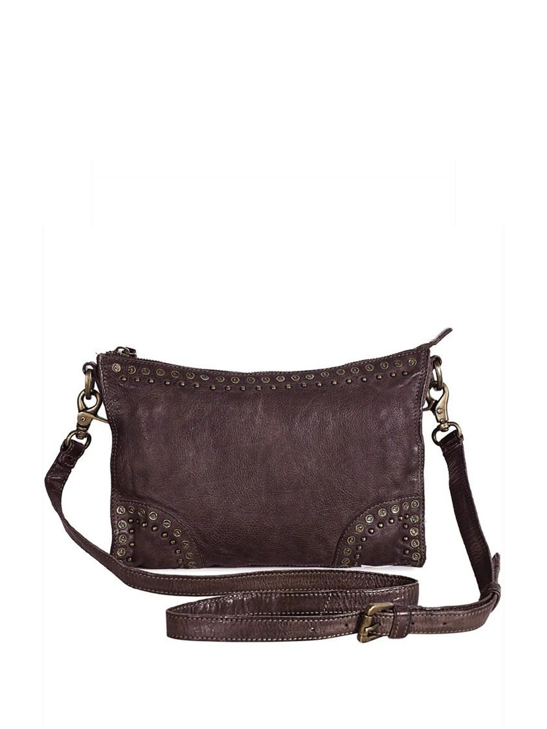 CLASSICUIR Bordeaux Distressed Crossbody