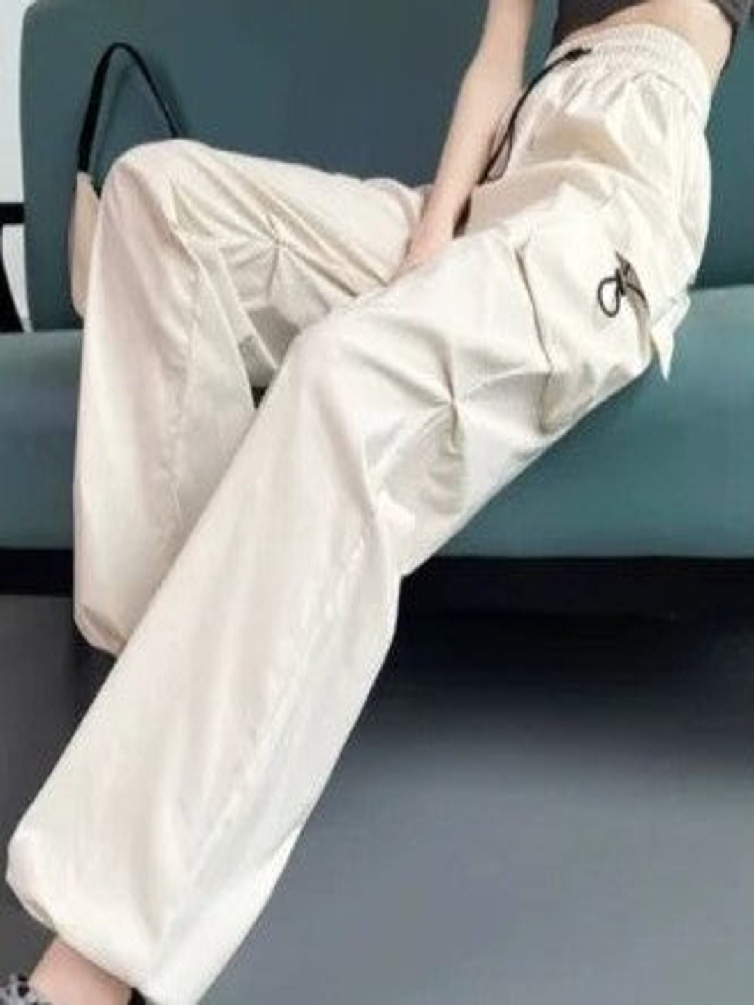 Outzidr Women Realxed-Fit  Parachute Cargo Pants