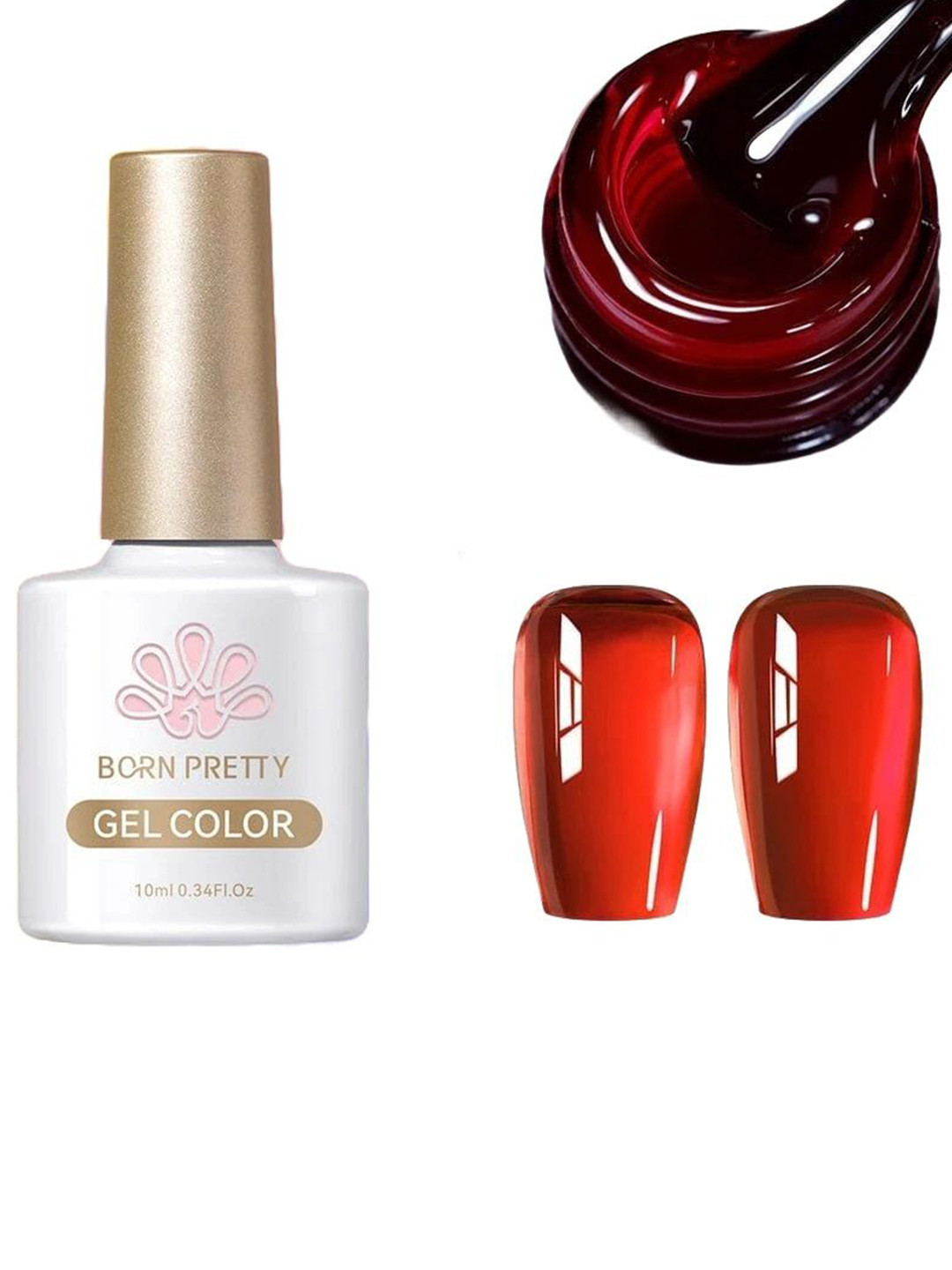 BORN PRETTY UV Soak Off Long Lasting Gel Nail Polish- 10 ml- Shade- JN86