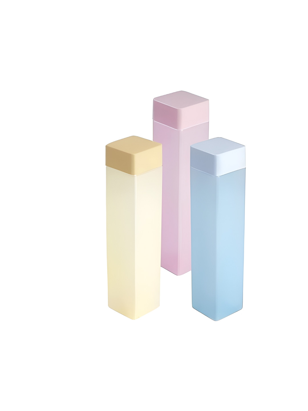 LUNYA Yellow Solid Plastic Light-weight 3 Piece Water Bottle - 1L