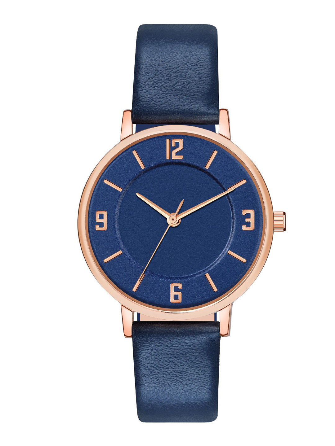 DOUBLERUN Women Dial & Leather Straps Analogue Reset Time Watch H05NMT-395