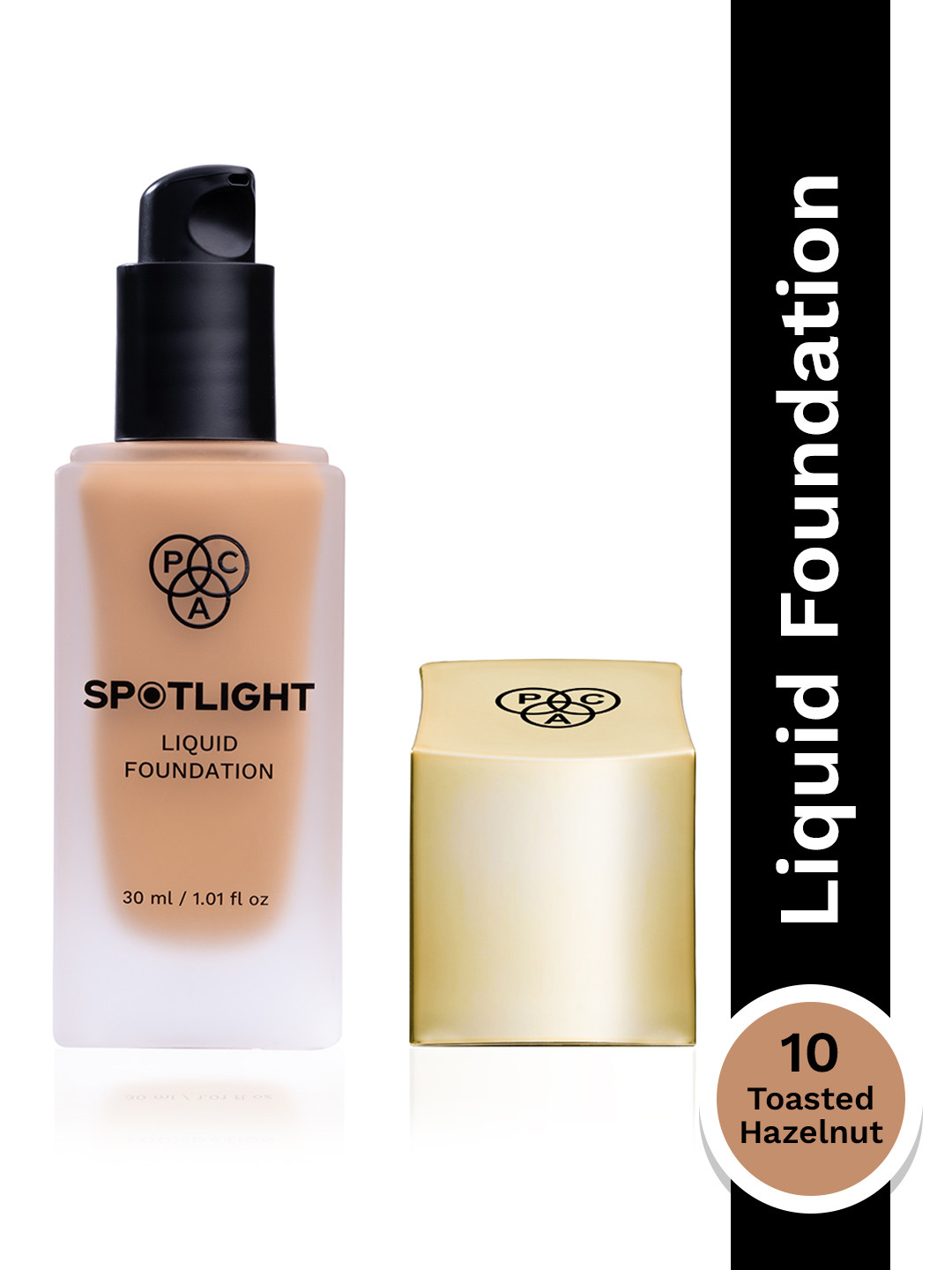 PAC Waterproof & Long-Lasting Spotlight Liquid Foundation 30ml - Toasted Hazelnut 10