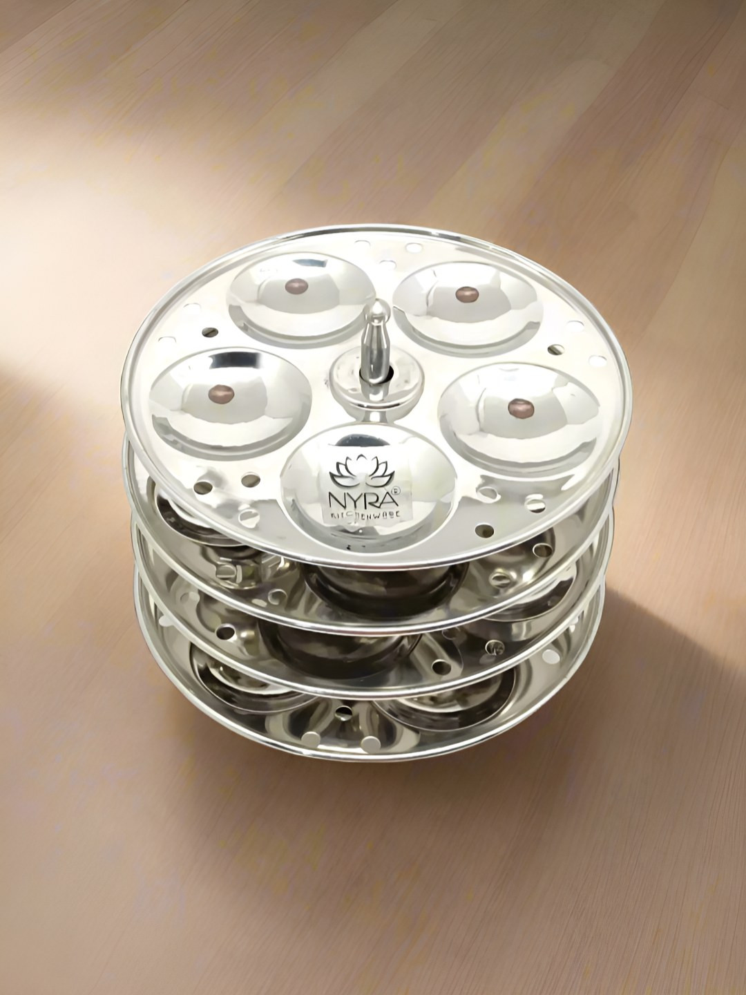 Nyra Kitchenware Steel Stainless Steel Dishwasher Safe Idli Maker