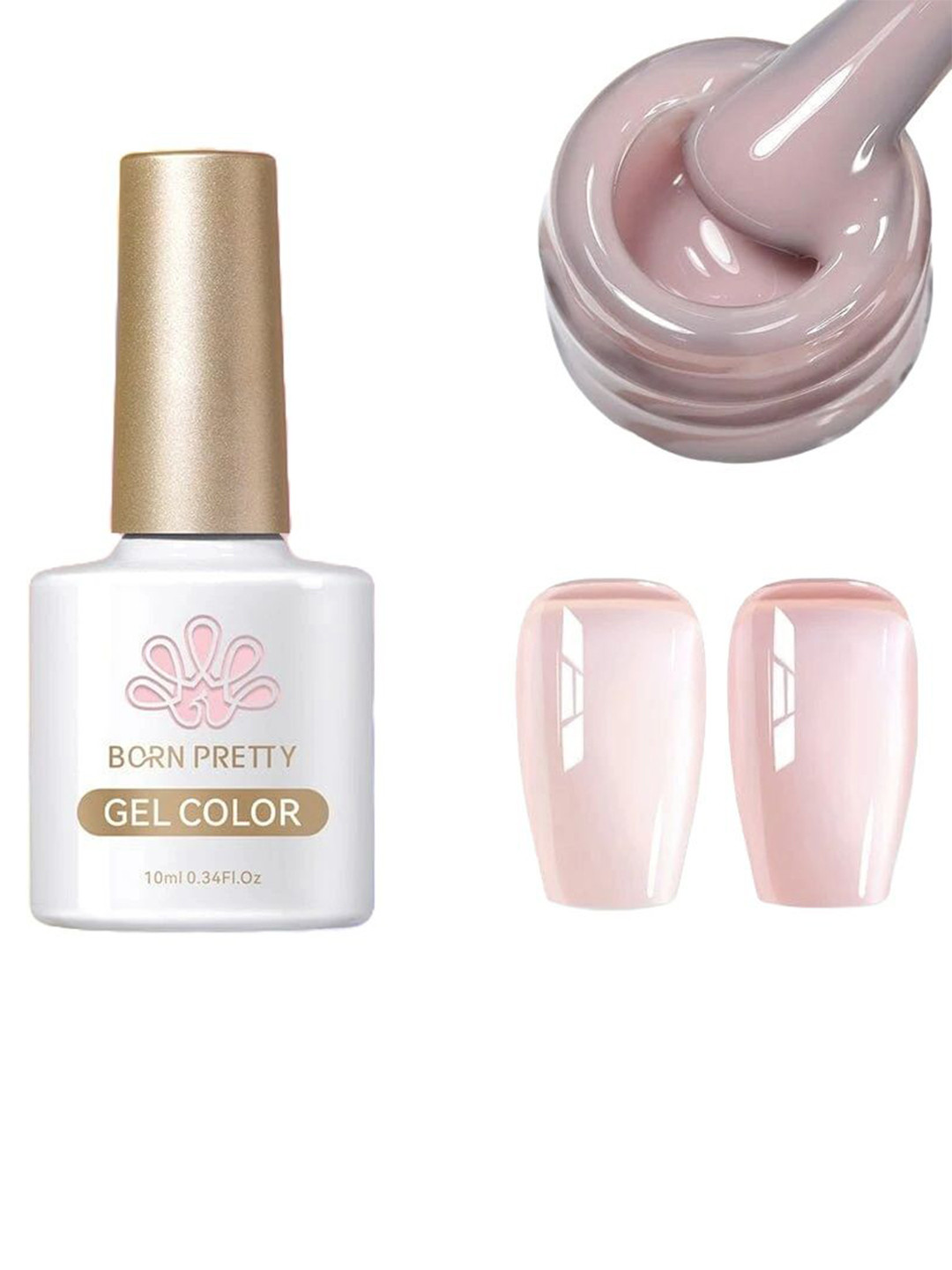 BORN PRETTY Translucent Jelly Long Lasting UV Gel Nail Polish - 10 ml - Shade - 56347 JN82