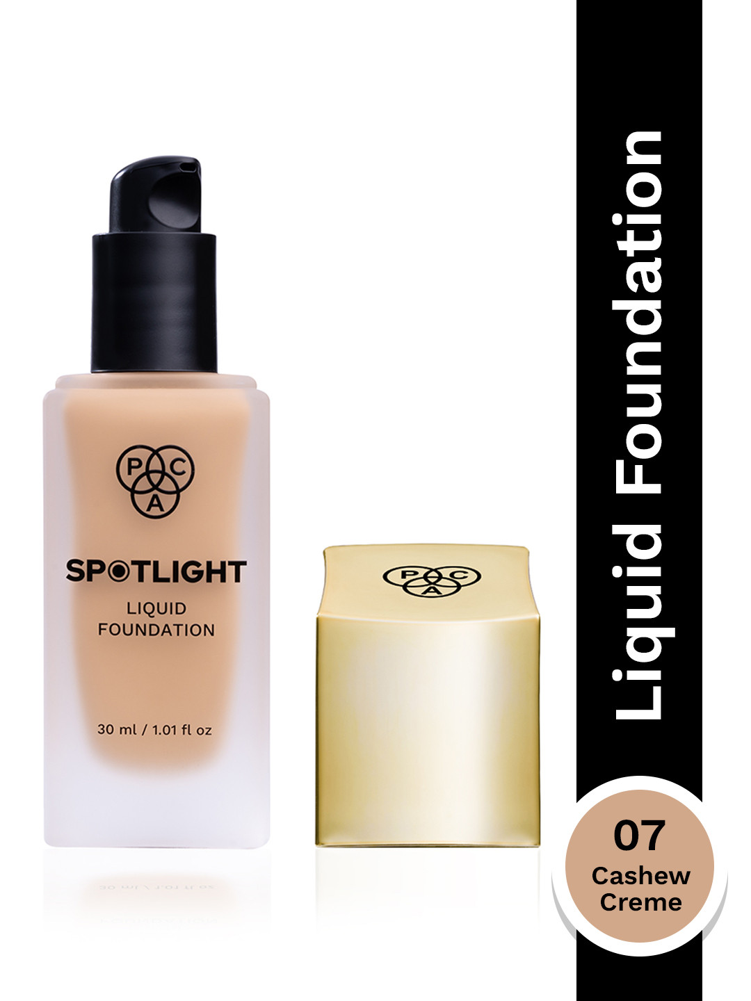 PAC Waterproof & Long-Lasting Spotlight Liquid Foundation 30ml - Cashew Creme 07