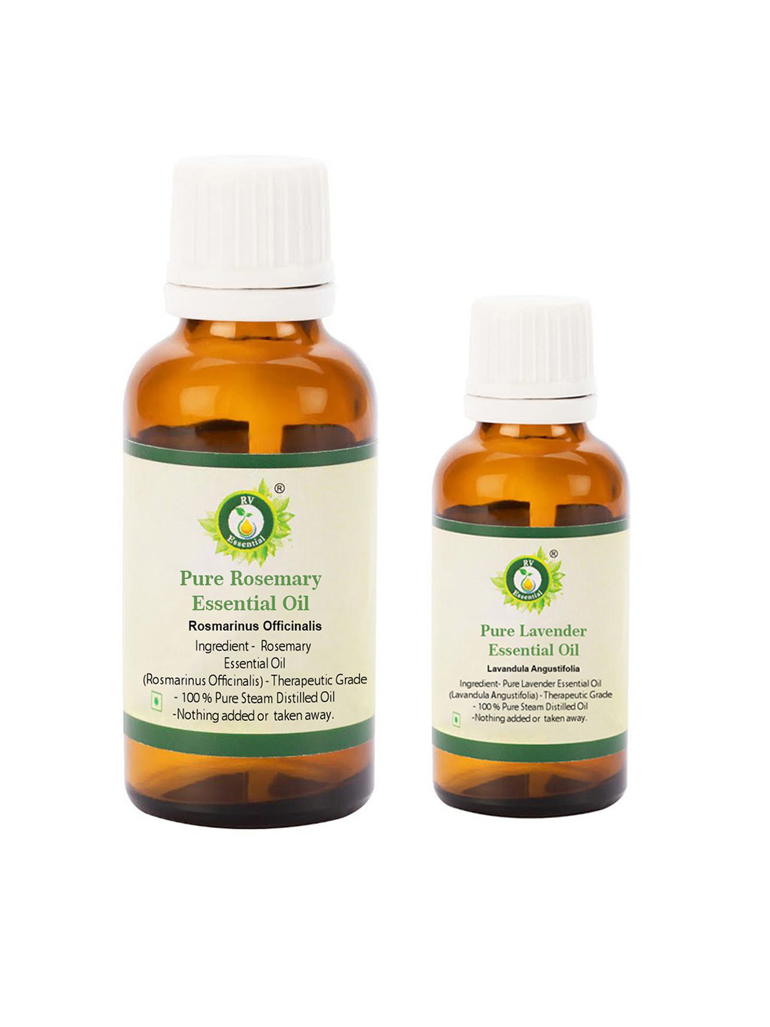 R V Essential Set Of 2 Rosemary Oil - 30 ml & Lavender Oil - 10 ml