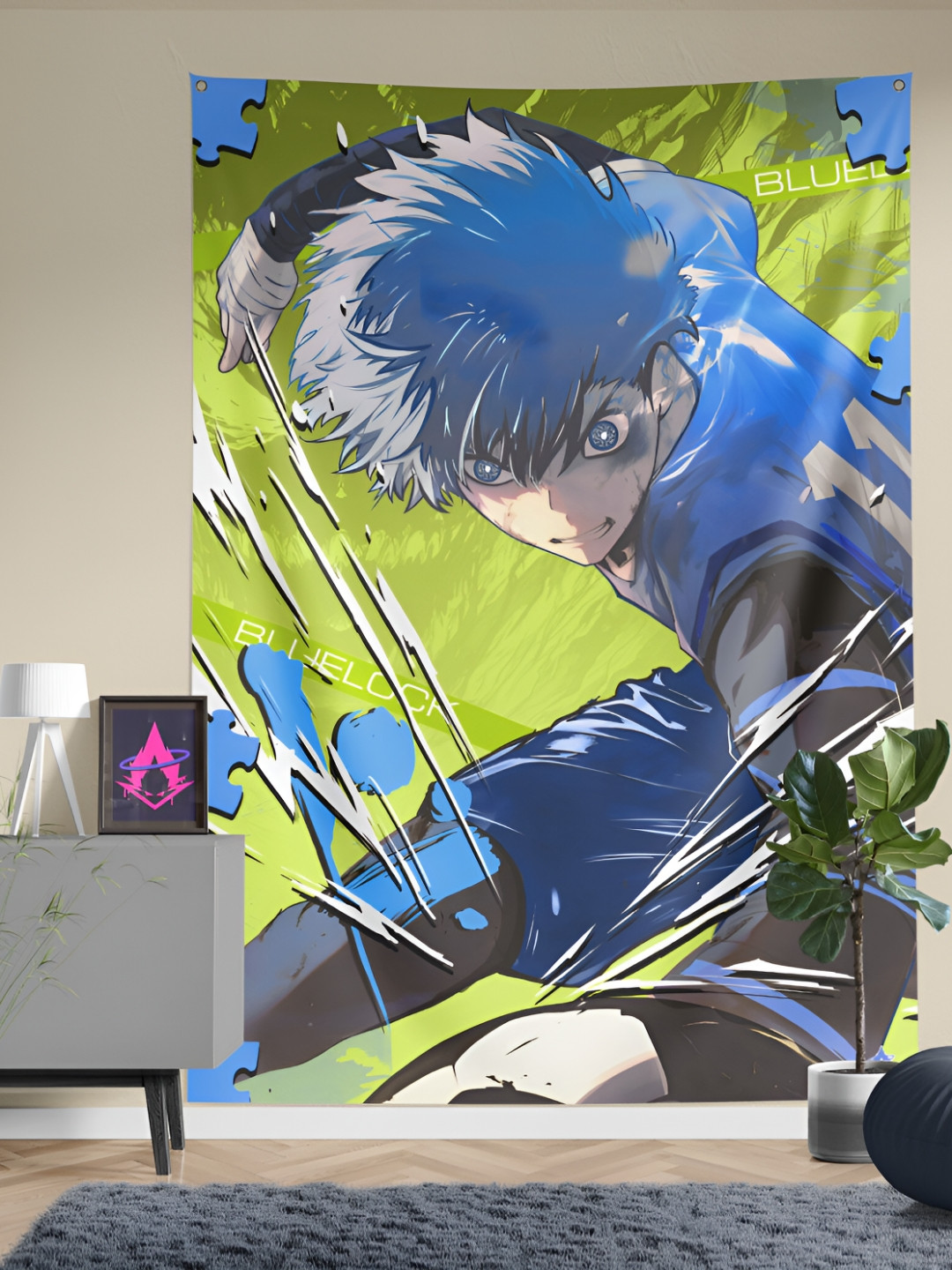 COMICSENSE Blue Lock Egoist Anime Printed Wall Hanging Tapestry