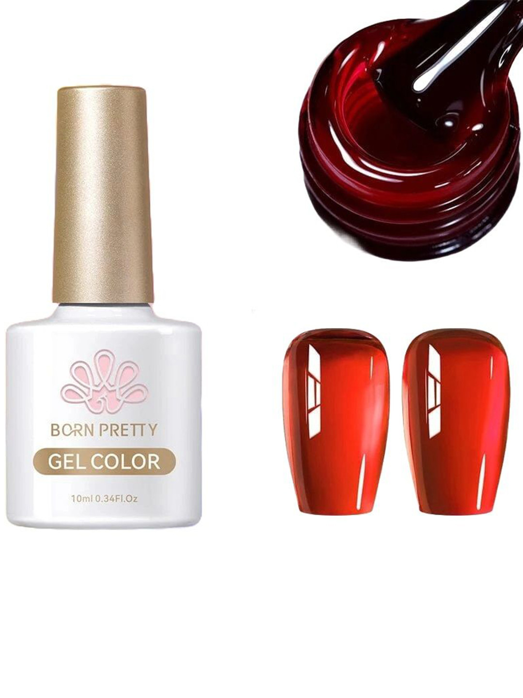 BORN PRETTY Long Lasting Translucent Jelly Gel Nail Polish - 10 ml - JN86