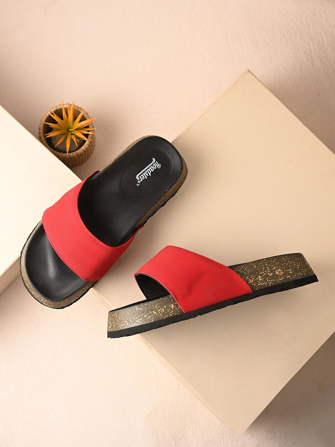 The Roadster Lifestyle Co Women Casual Slip-On Open Toe Flats