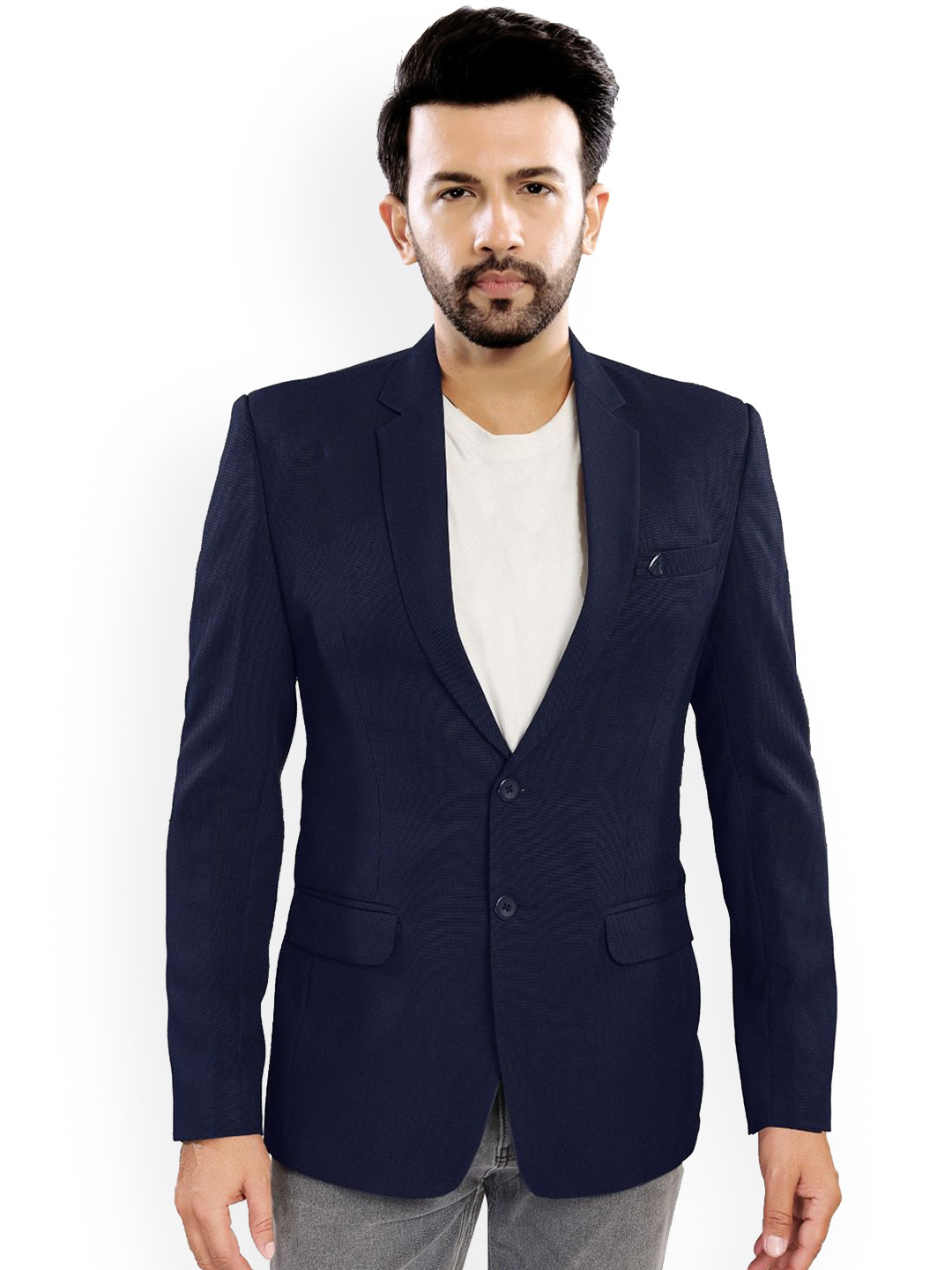 UR ETHICS Men Slim-Fit Single Breasted Blazer