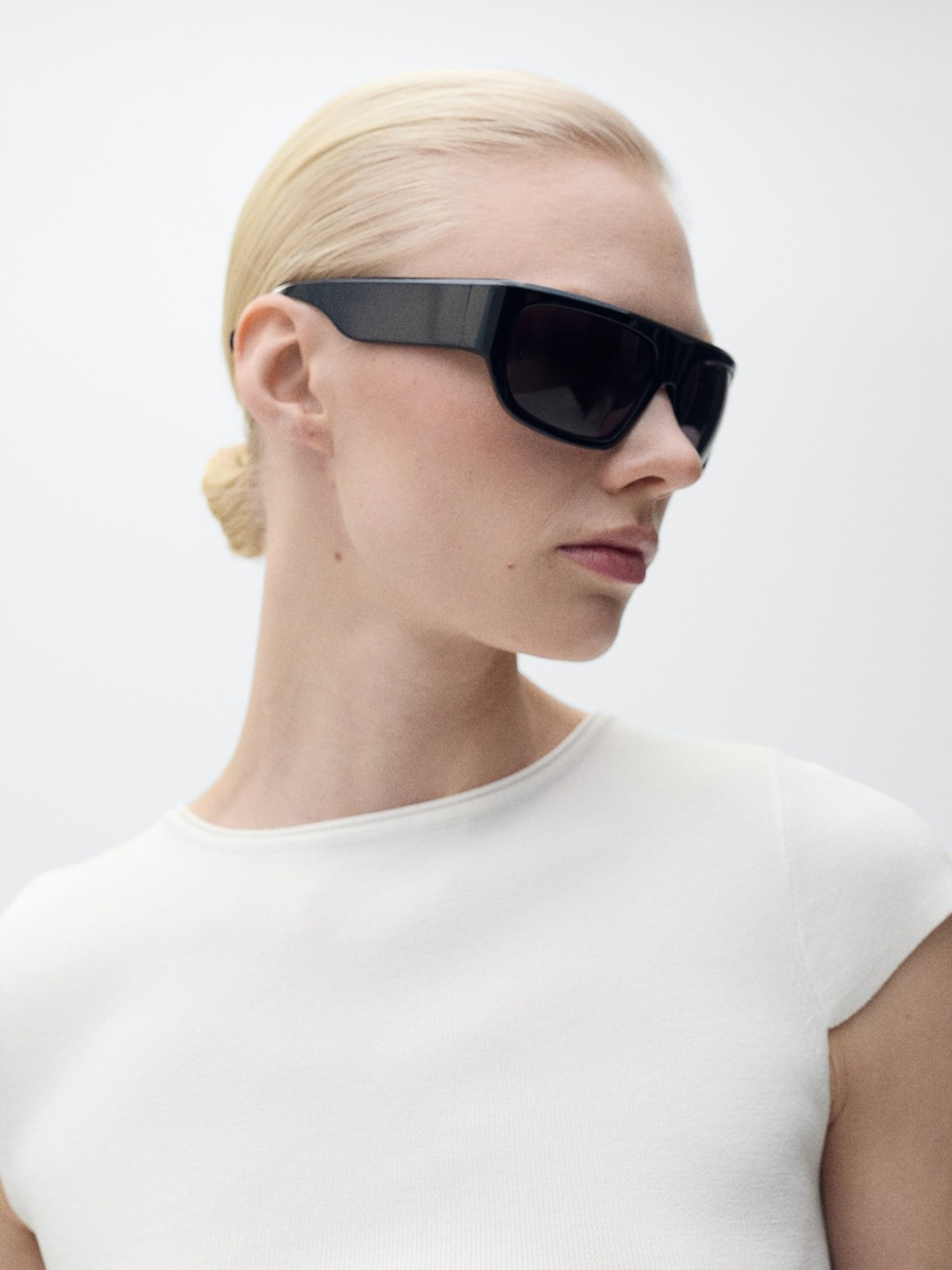 MANGO Ruched Asymmetric Top