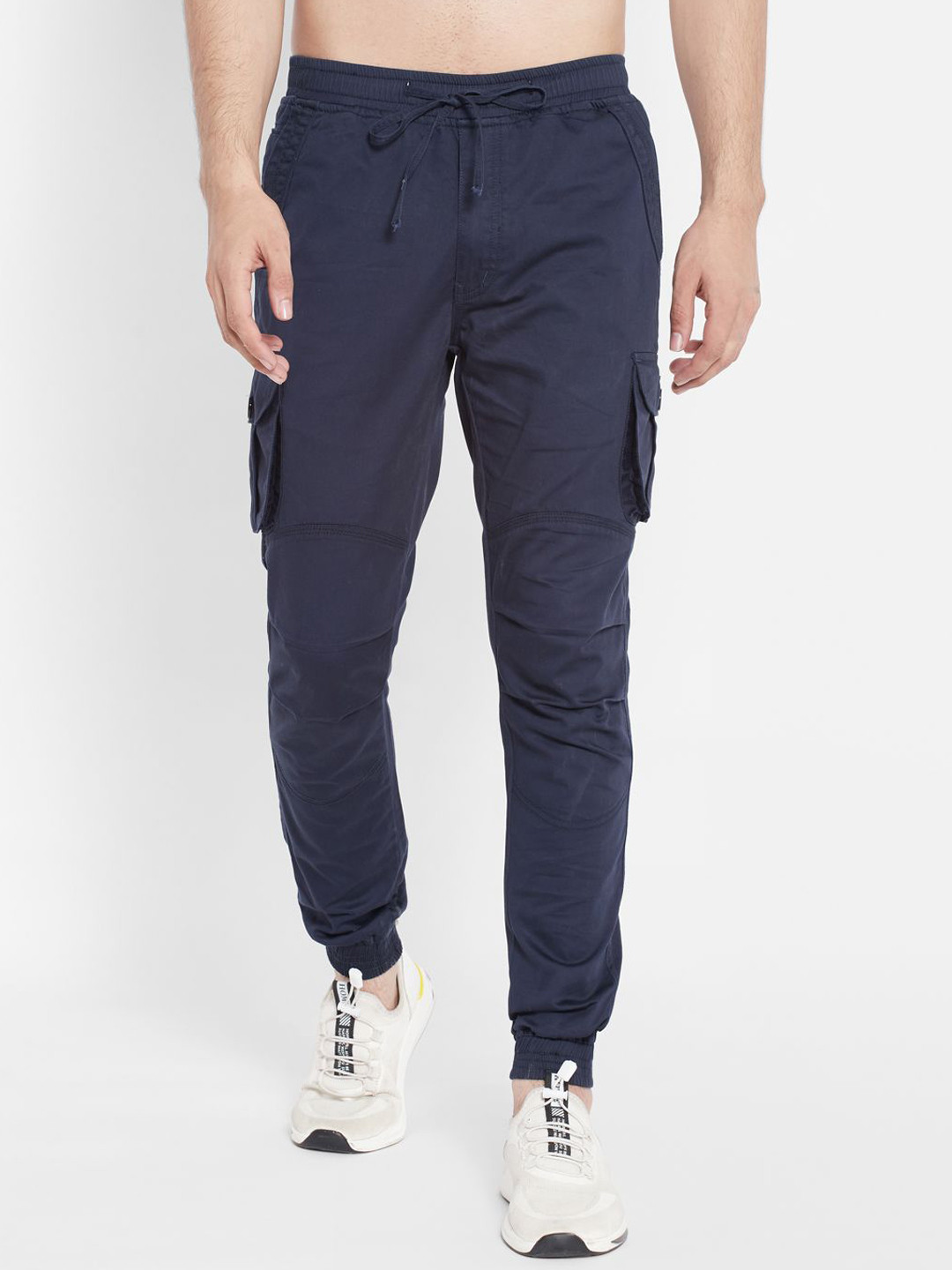 SAPPER Men Relaxed Regular Fit Cotton Cargo Styles Joggers