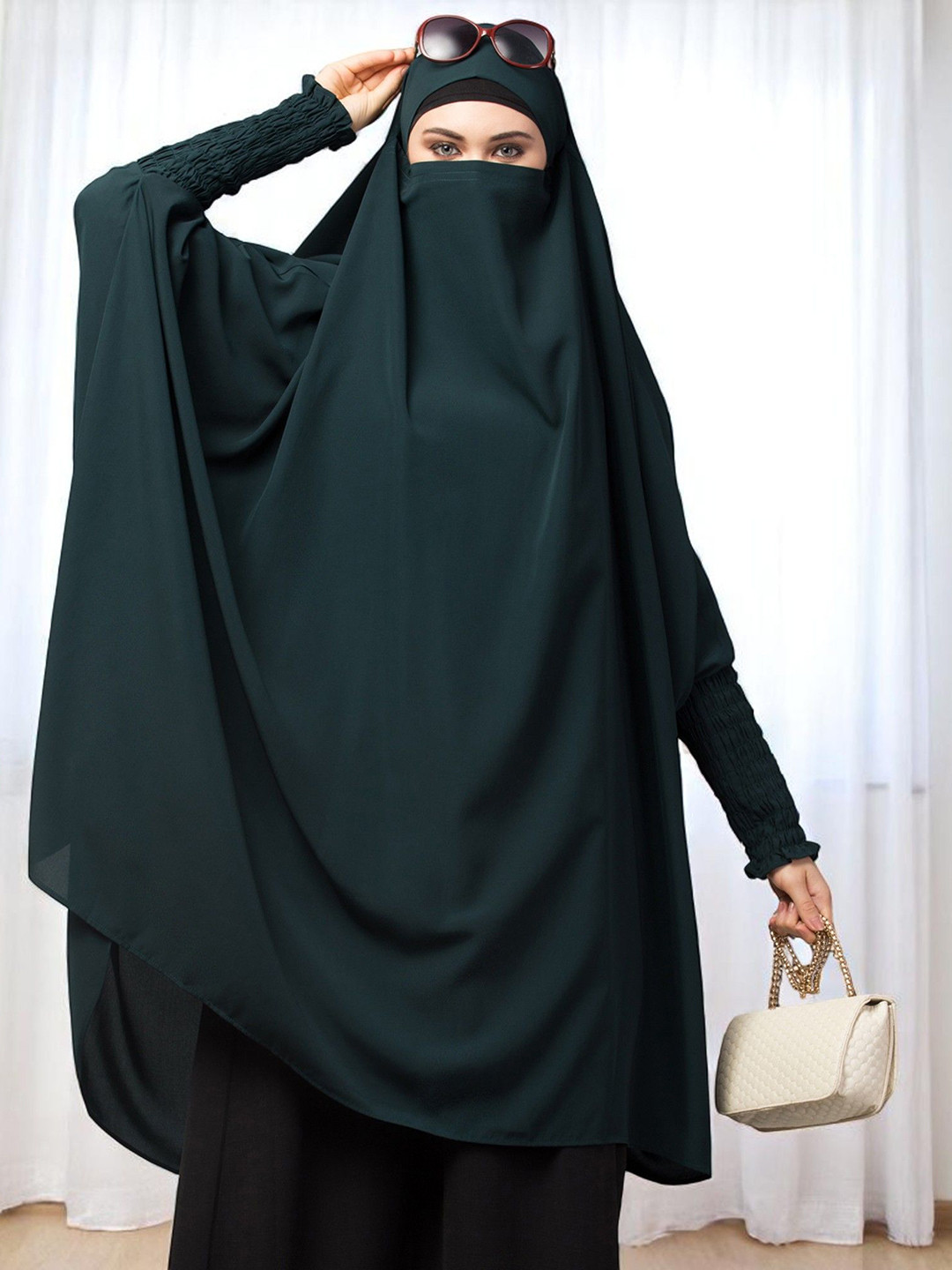 BASHARIYA Full-Size Khimar & Adjustable Mouthpiece