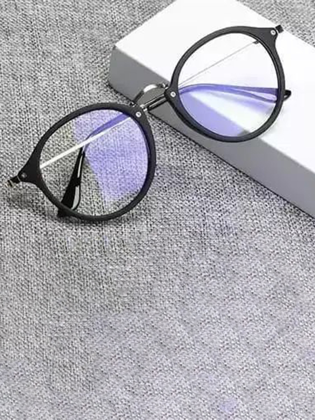 Fashion U Turn Unisex Full Rim Round Sunglasses With UV Protected Lens