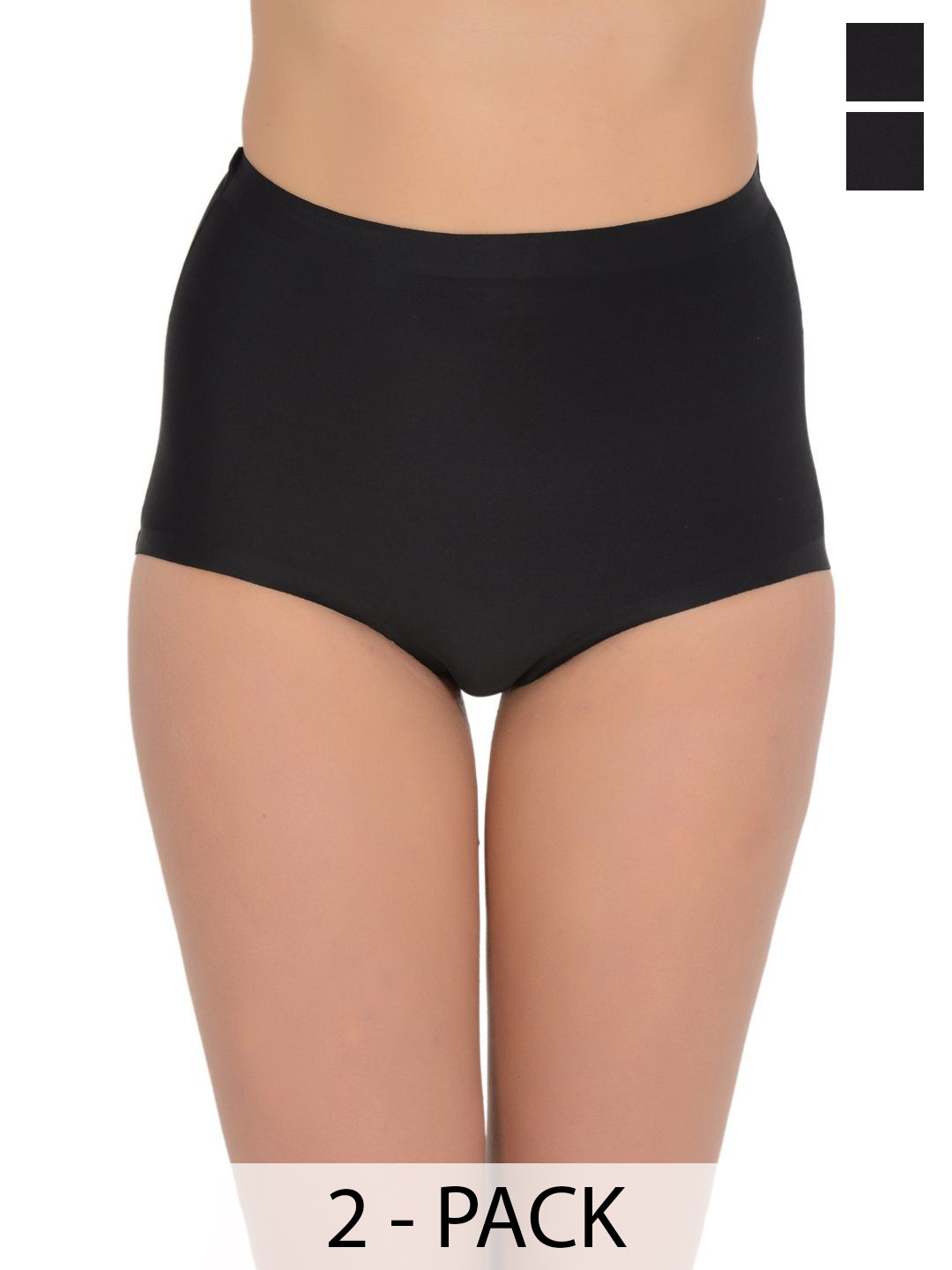 Da Intimo Pack Of 2 Mid-Rise Seamless Shaper Briefs