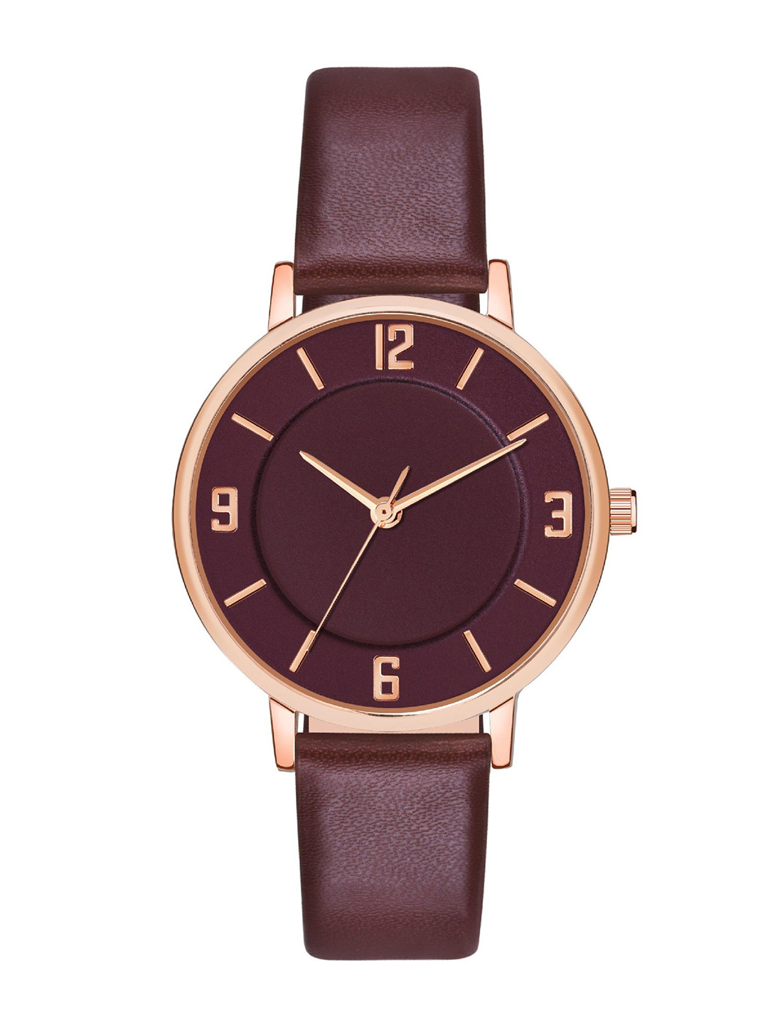 DOUBLERUN Women Dial & Leather Straps Analogue Multi Function Watch H05NMT-394