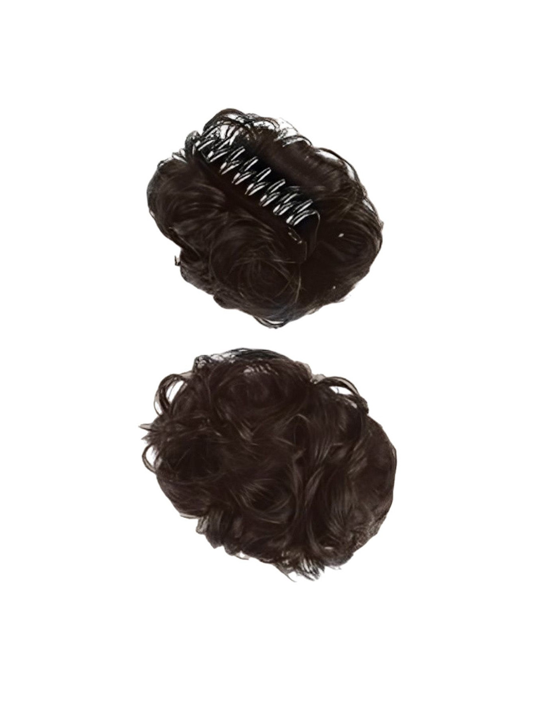 VIEWS Clip-In Curly Bun Hair Extension - Brown - 7 Inches