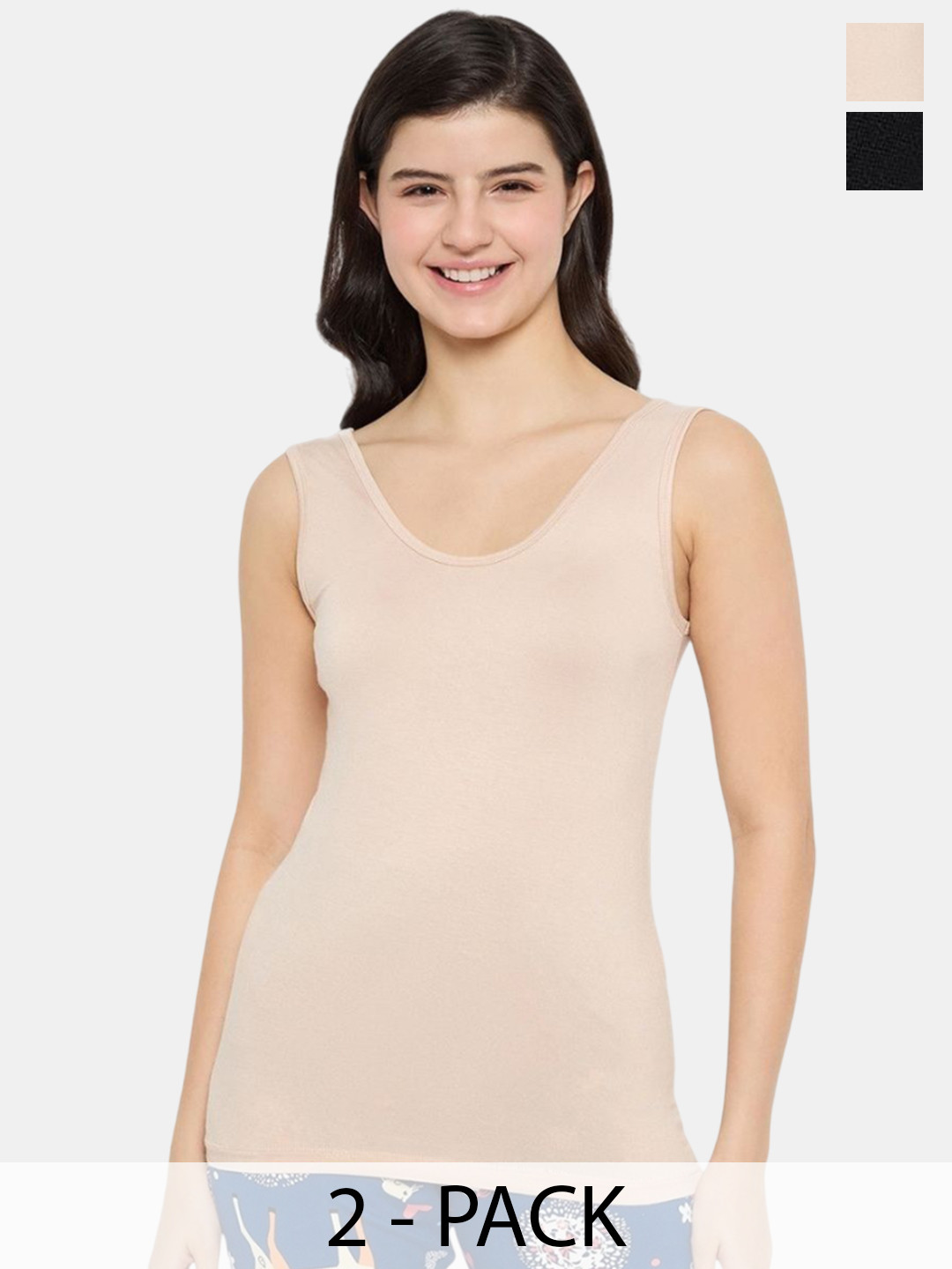 Camey Women Pack of 2 Linen Tank Top