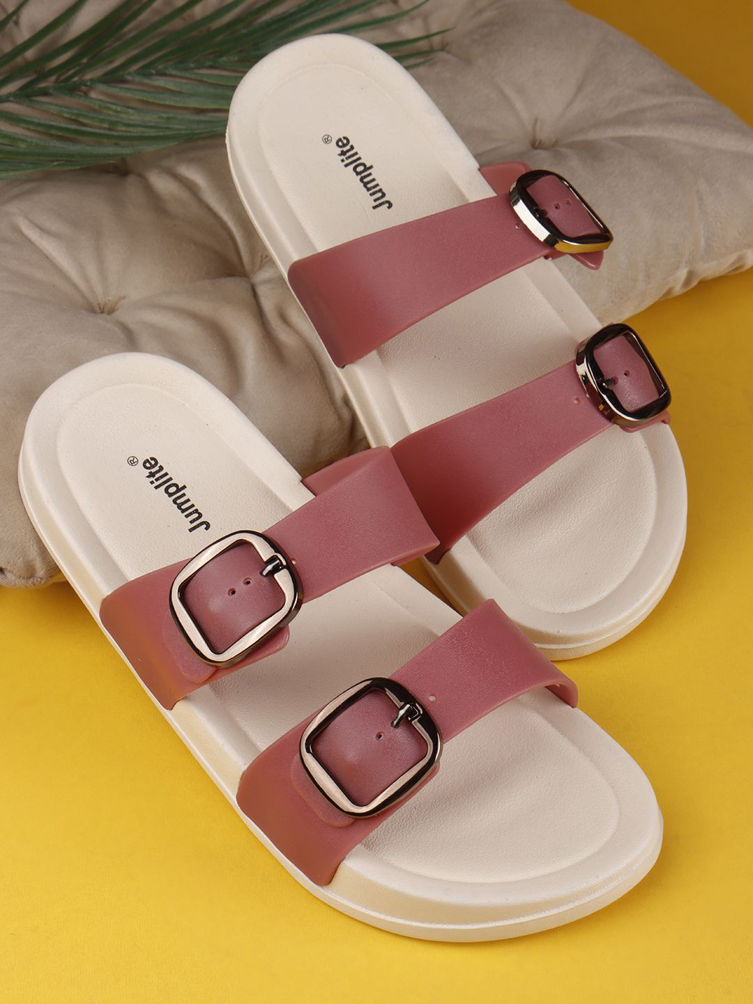 JUMPLITE Women Open Toe PVC Daily Wear Sandal