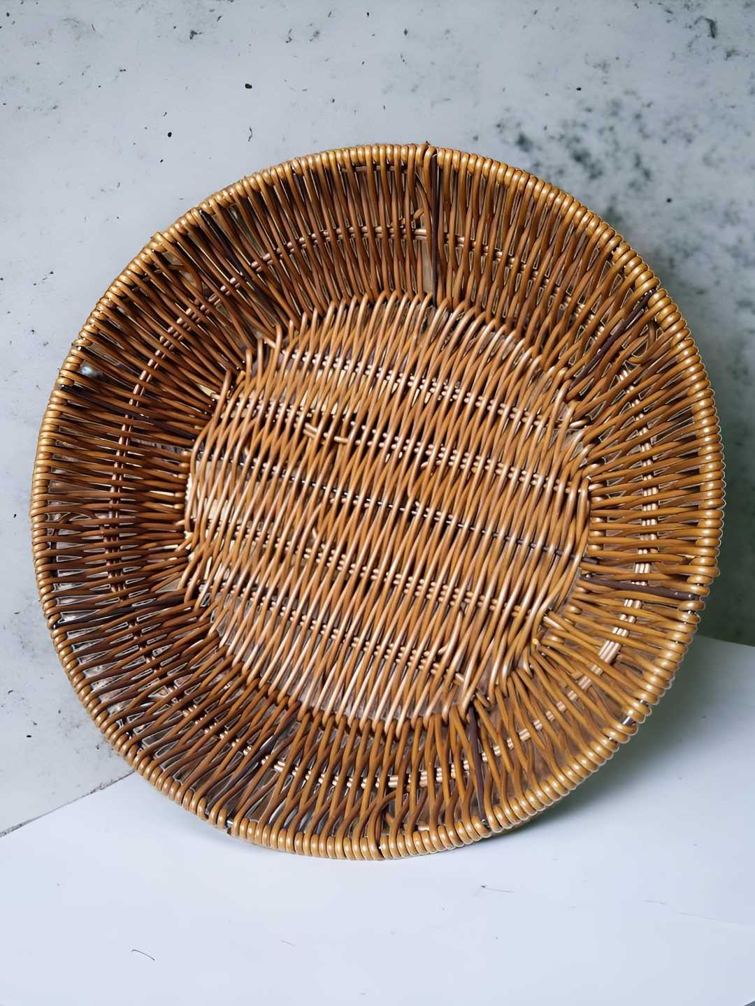 Swasti mart Brown Woven Bread Basket