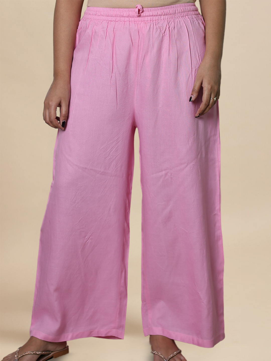 myplusfashion Women Plus Size and Regular Size Ethnic Palazzos