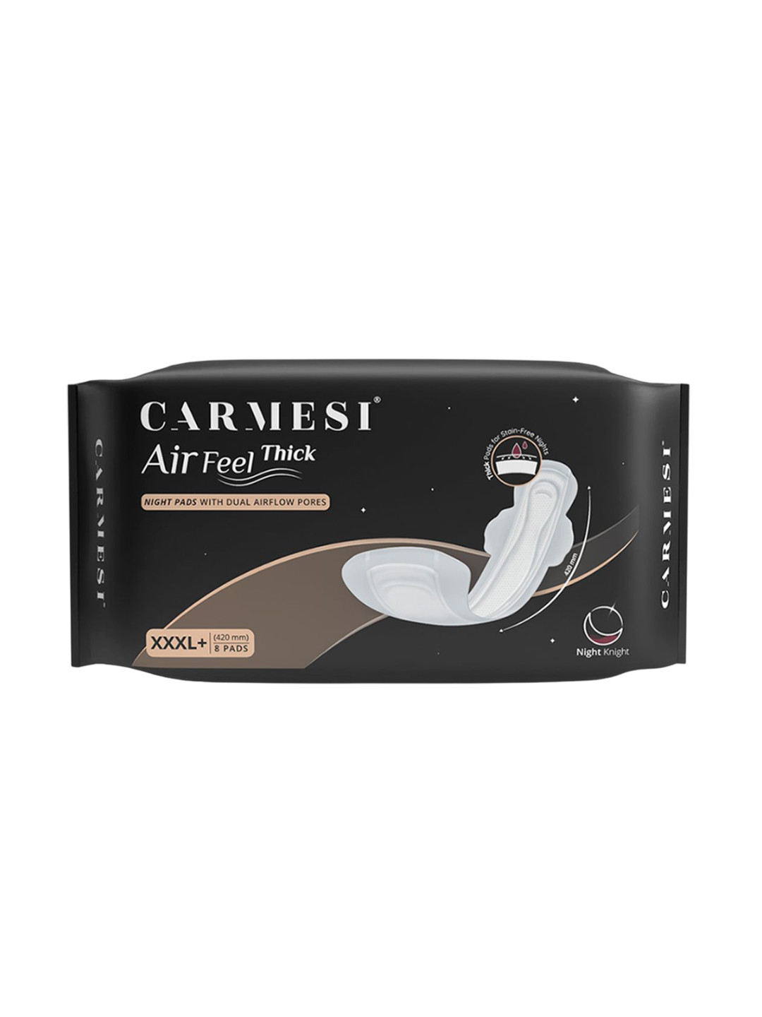 CARMESI Air Feel Thick Night Sanitary Pads - XXXL+ - 8Pcs