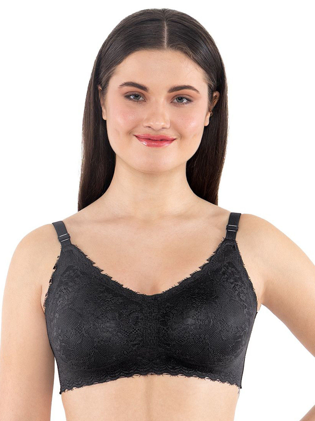 Dermawear Women Breezeology Front Lace Soft Padded Bra