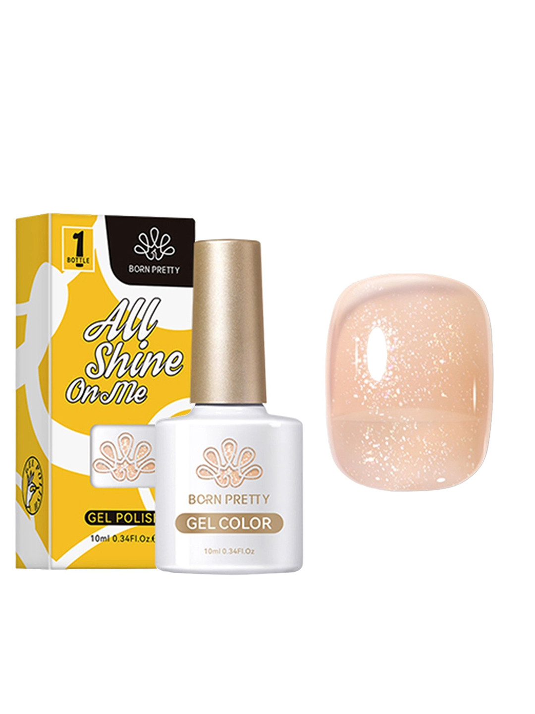 BORN PRETTY Translucent Long Lasting Jelly Gel Nail Polish - 10ml - JN063