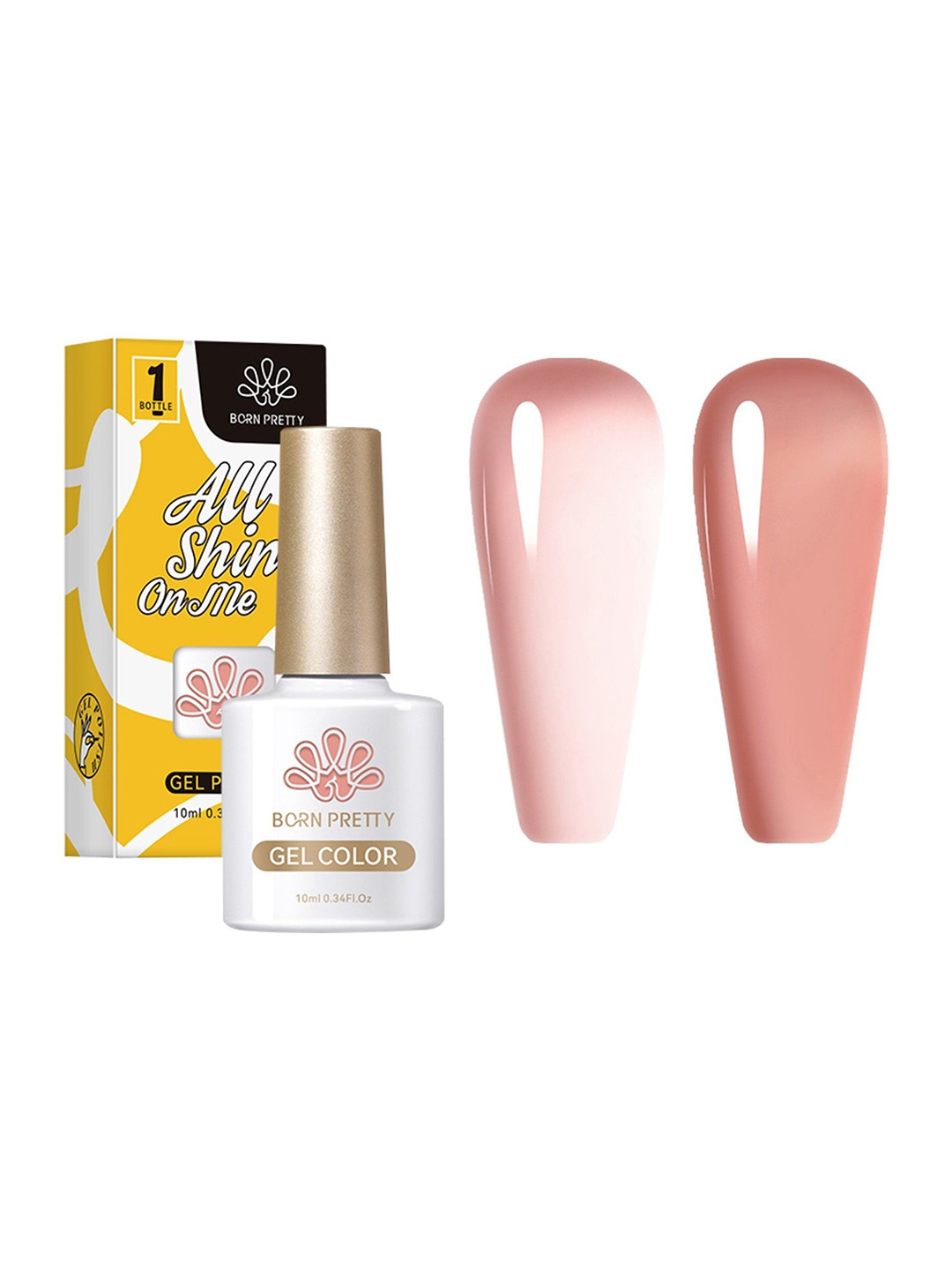 BORN PRETTY Translucent Long Lasting Jelly UV Gel Nail Polish -10 ml - Shade - 56347 JN017