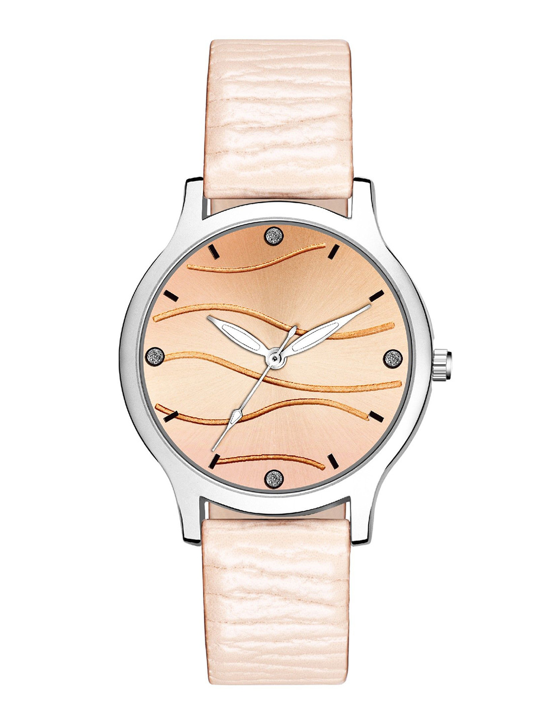 DOUBLERUN Women Dial & Leather Straps Analogue Multi Function Watch H05NMT-389