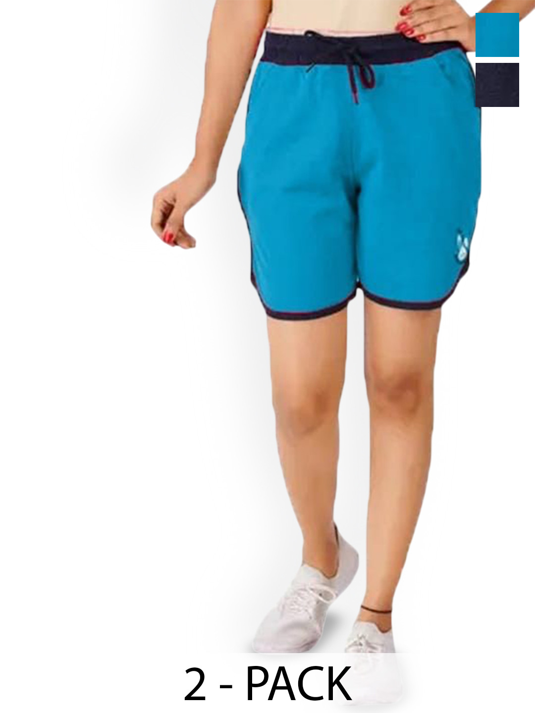 wings 2 fly Pack Of 2 Women Outdoor Shorts