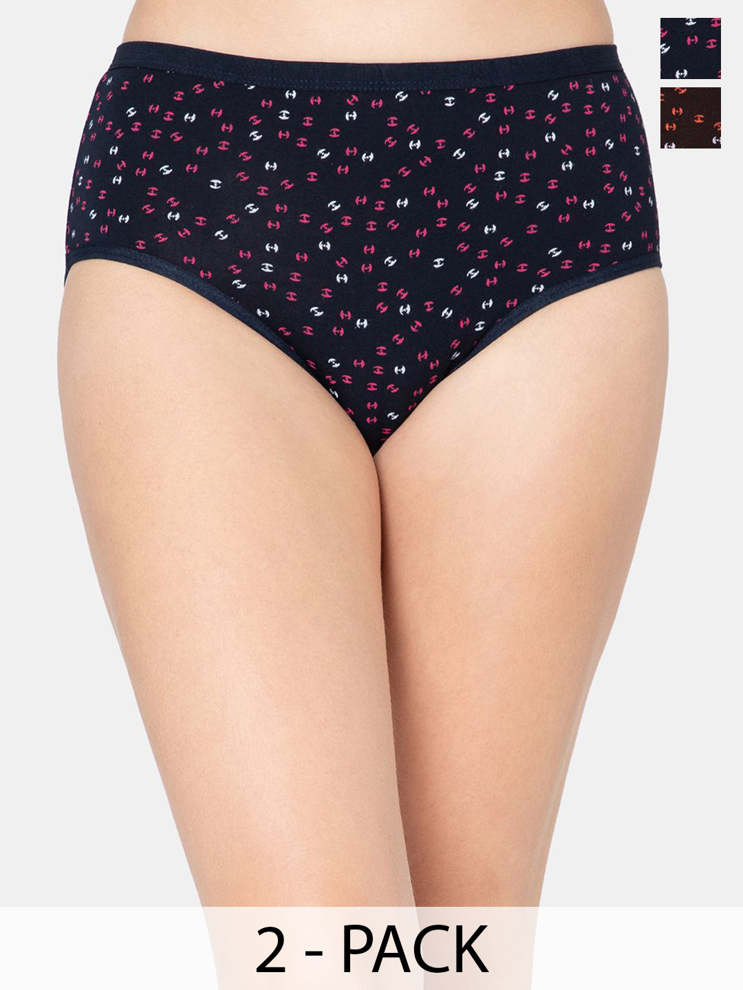 Lady Lyka Pack Of 3 Printed Cotton Hipster Briefs CLOUD-9-24A