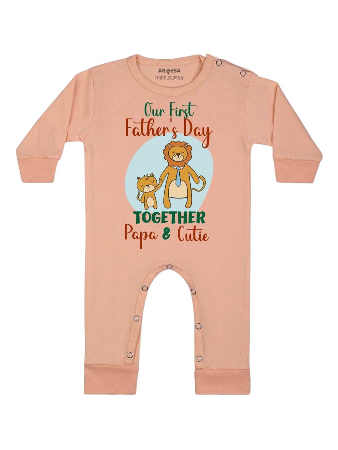 Arvesa Happy Father Days Printed Bodysuit