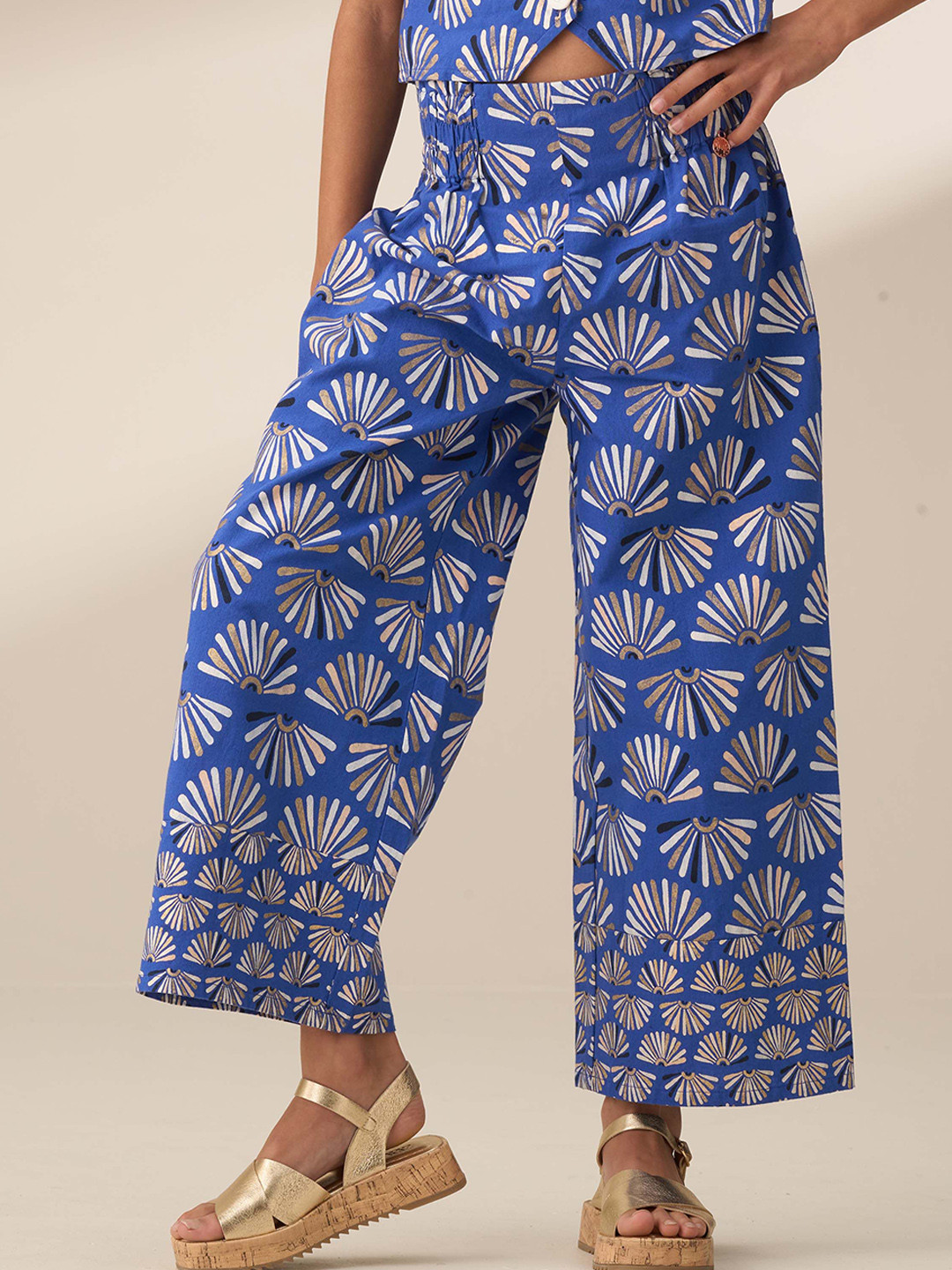 Angel & Rocket Girls Floral Printed Smart Trousers