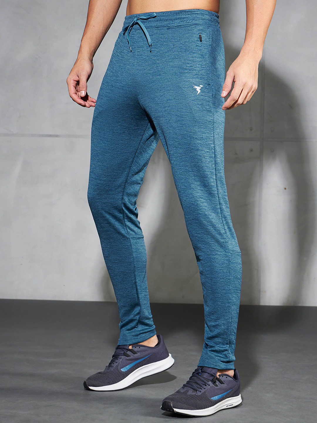 Technosport Slim Fit Sports Track Pants With Techno Dry