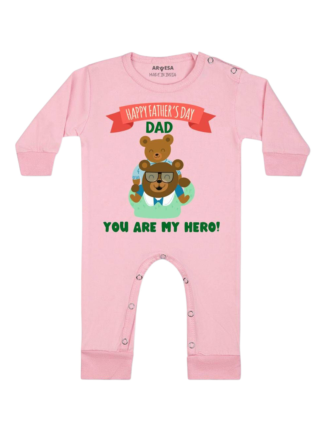 Arvesa Happy Father Days Printed Bodysuit