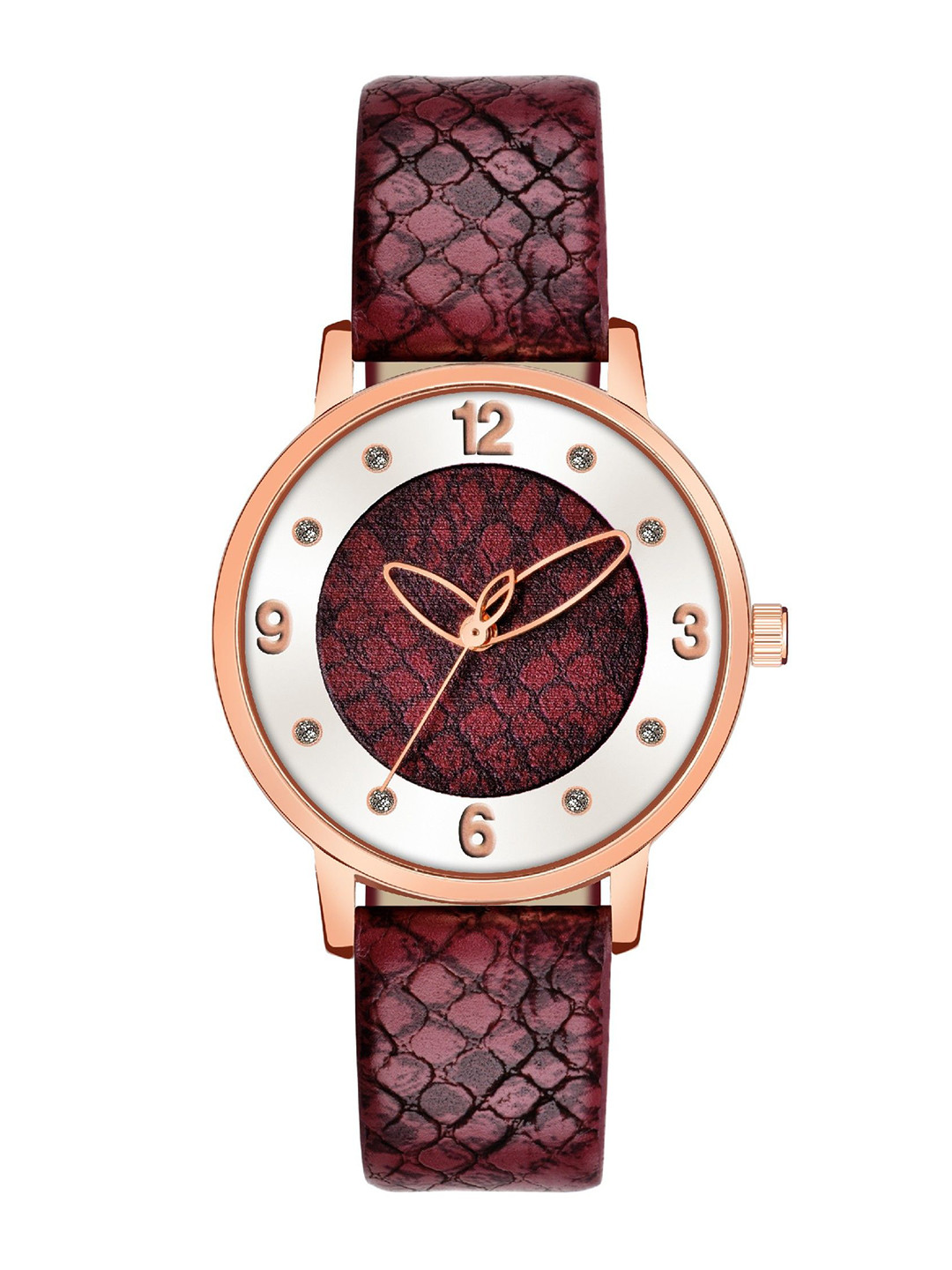 DOUBLERUN Women Metal Dial & Leather Straps Analogue Multi Function Watch H05NMT-364