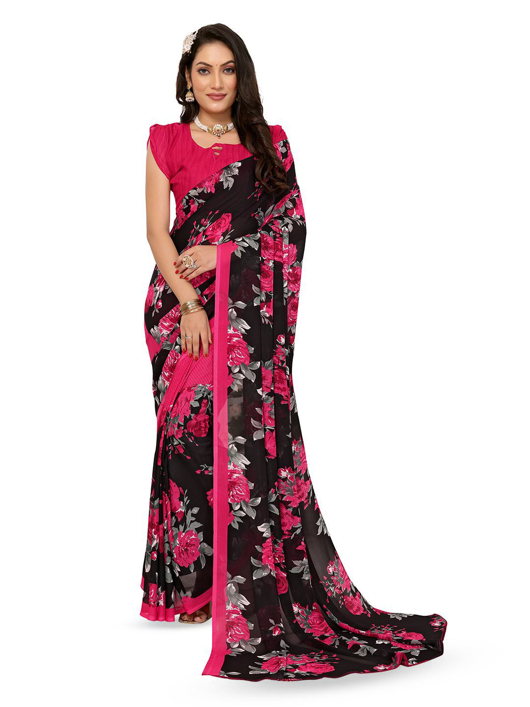 Moda Rapido  Floral Print Daily Wear Saree