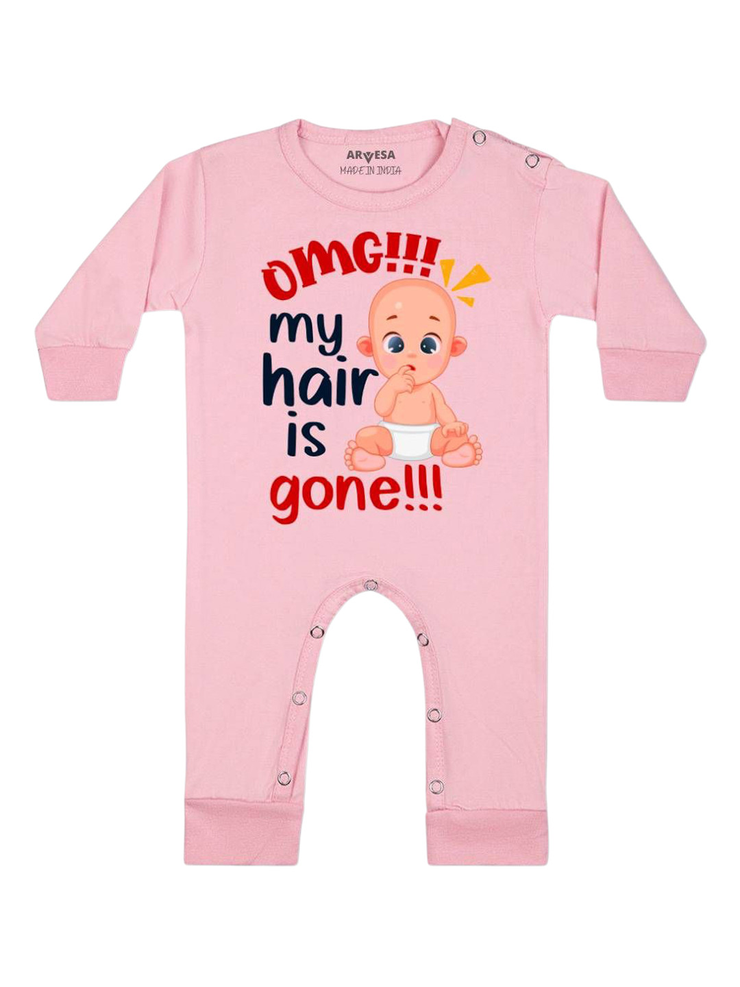 Arvesa Omg My Hair is Gone Printed Bodysuit