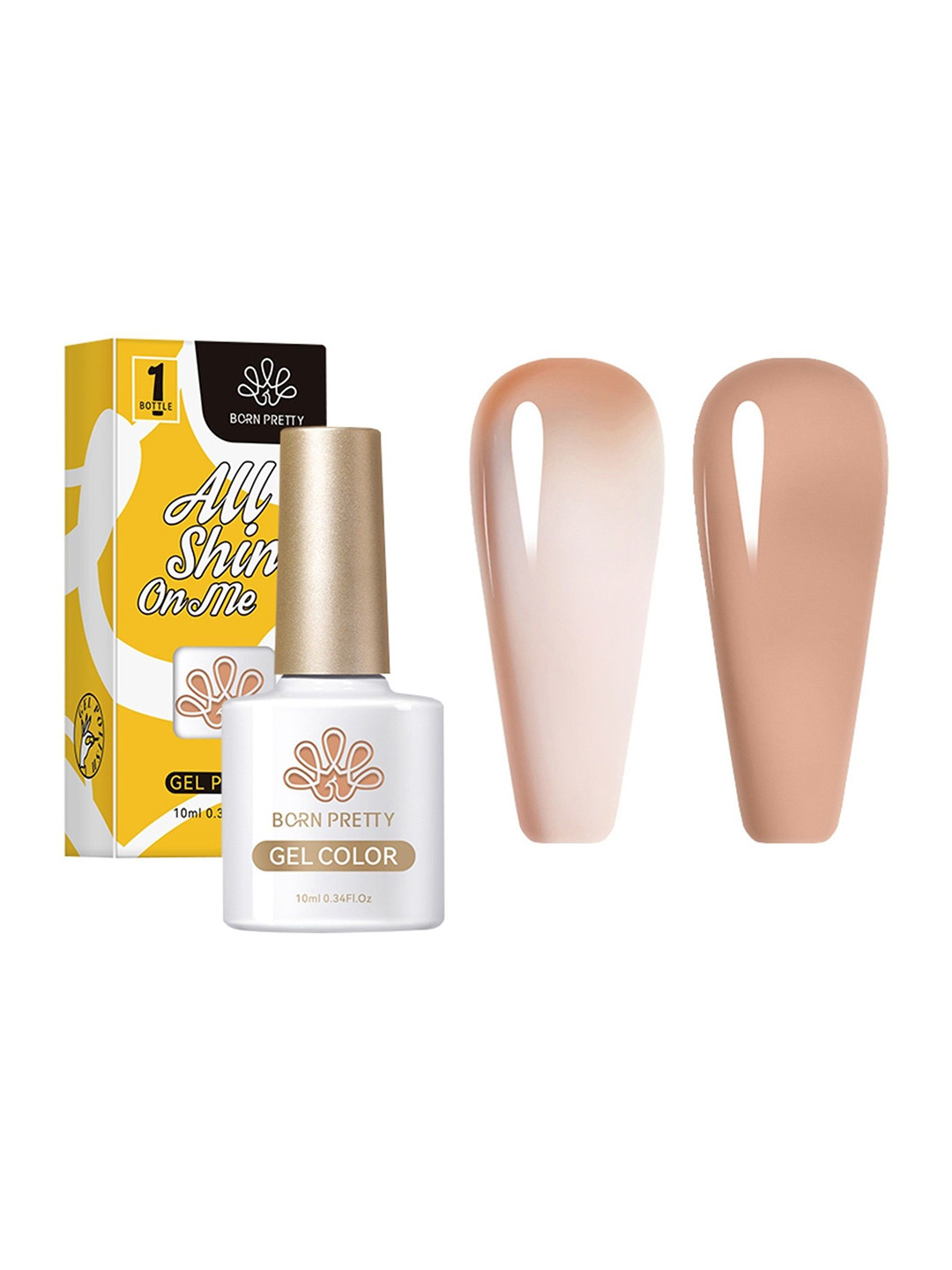 BORN PRETTY Translucent Long lasting Jelly UV Gel Nail Polish - 10 ml -Shade - 56347 JN020