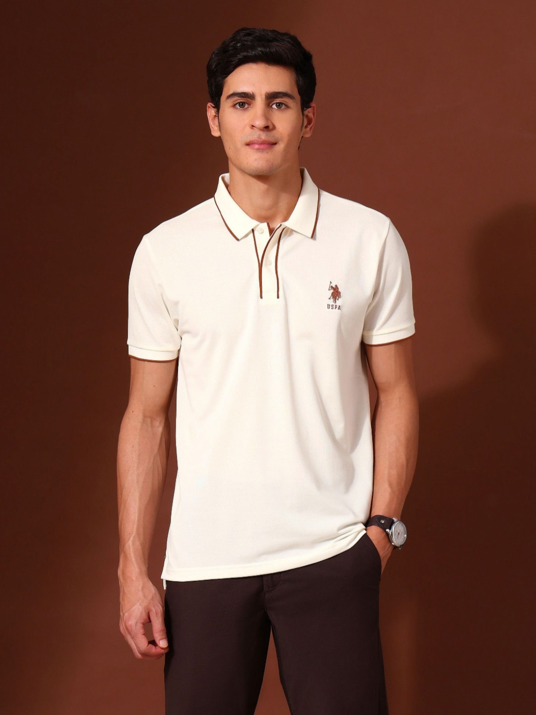 U.S. Polo Assn. Working Holiday Polo Collar Slim Fit T-shirt