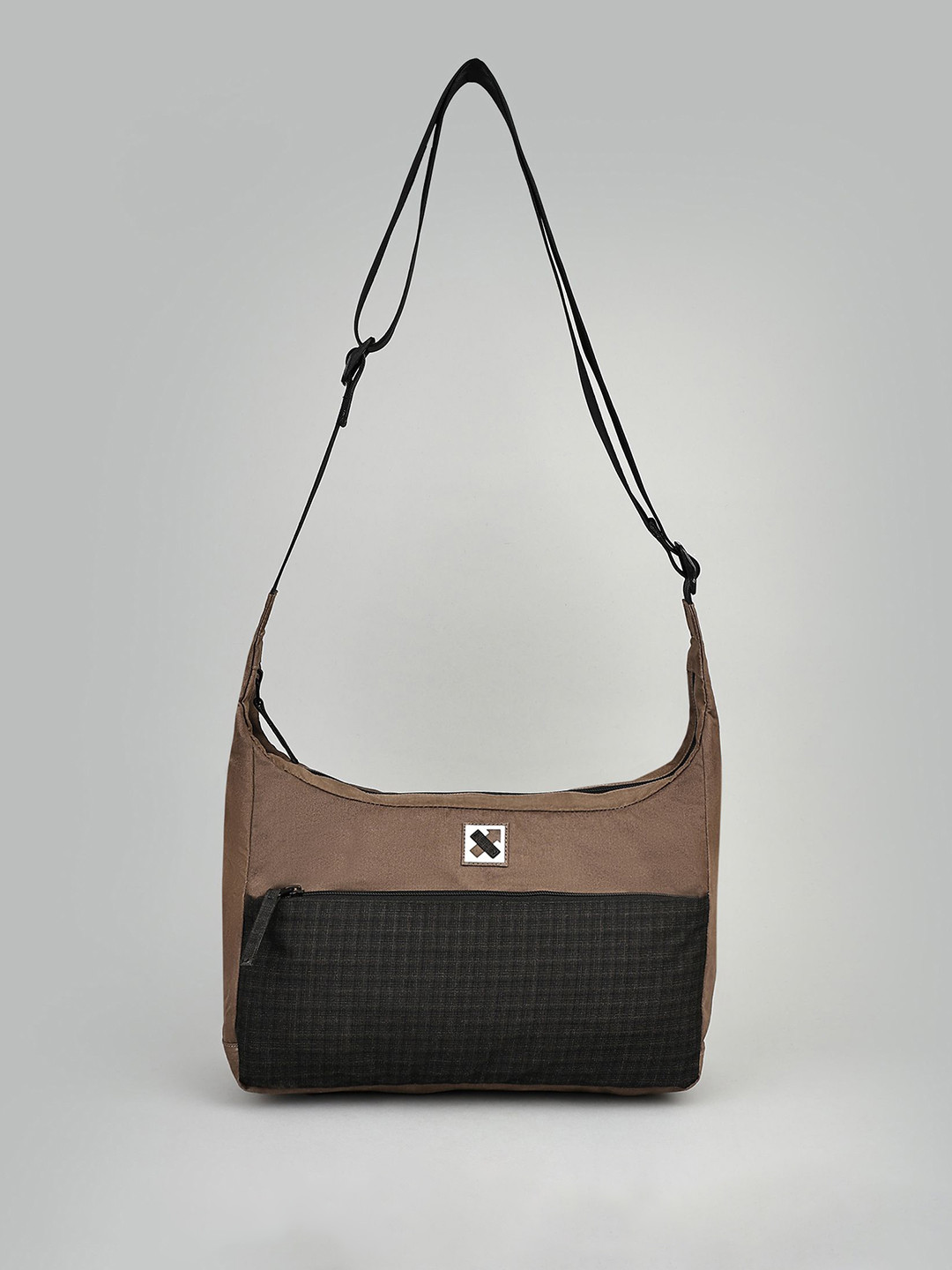 NO MORE Colourblocked Structured Sling Bag