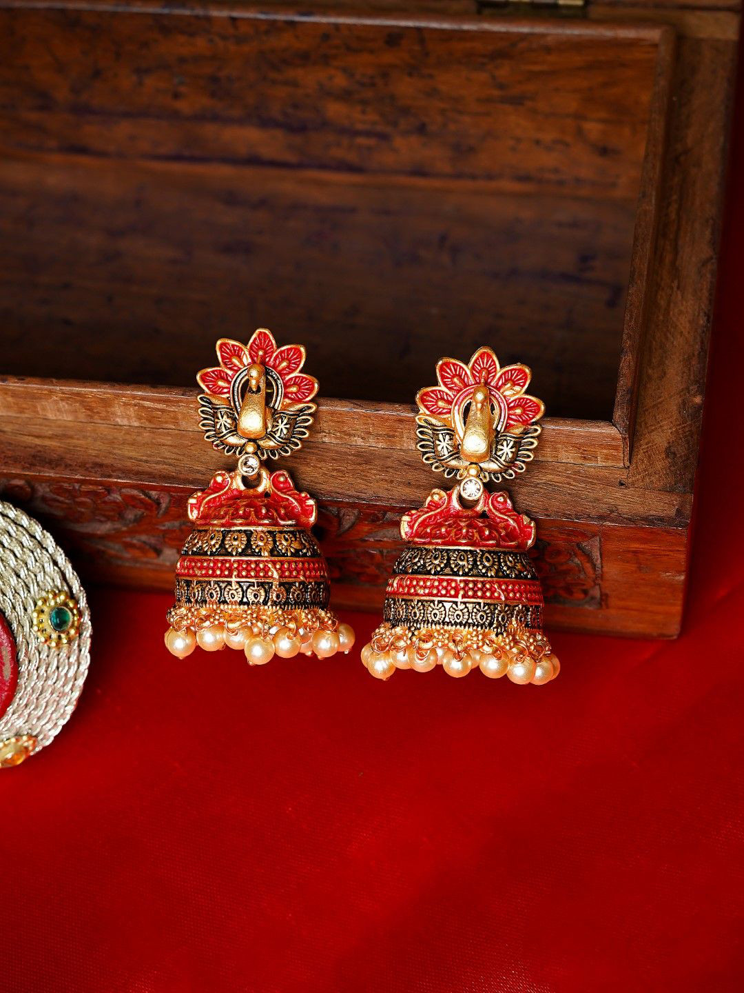 FASHION EMPIRE Elegant Peacock Design Earrings for Women