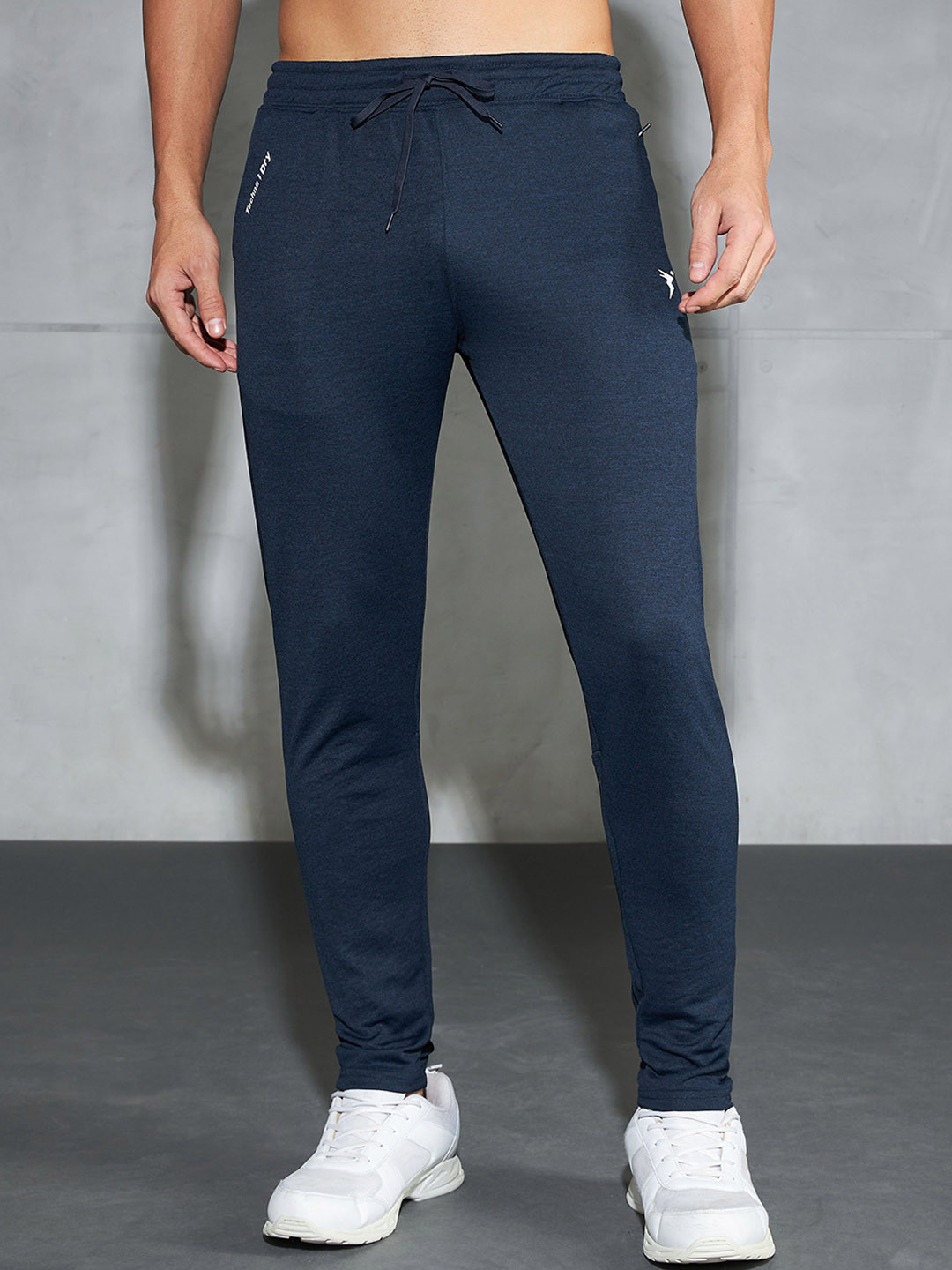 Technosport Slim Fit Sports Track Pants With Techno Dry