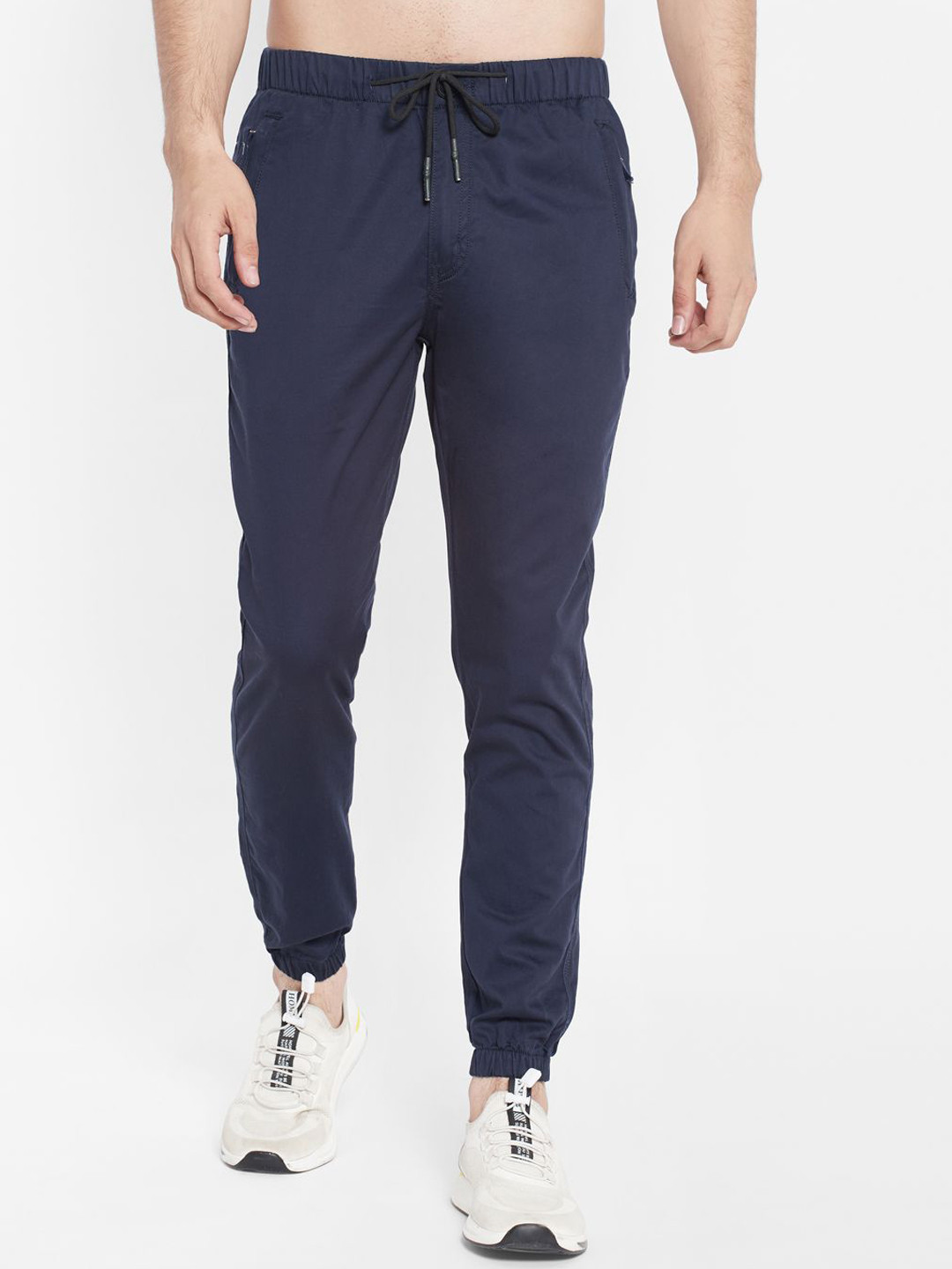 SAPPER Men Relaxed Regular Fit Travel Features Stretchable Joggers Trousers