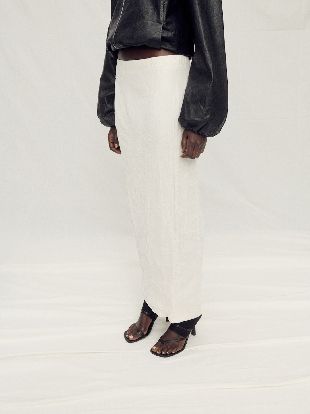 MANGO SELECTION Mesh Maxi Skirt