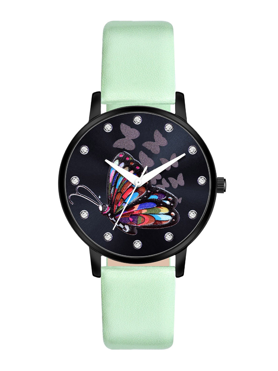 DOUBLERUN Women Dial & Leather Straps Analogue Multi Function Watch H05NMT-376