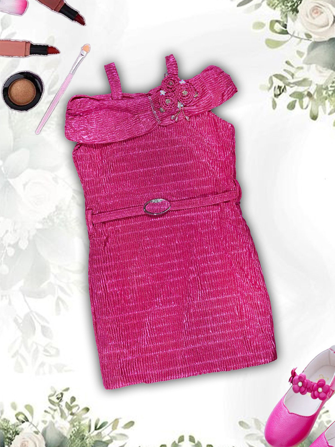we11 Chiffon Peplum Dress