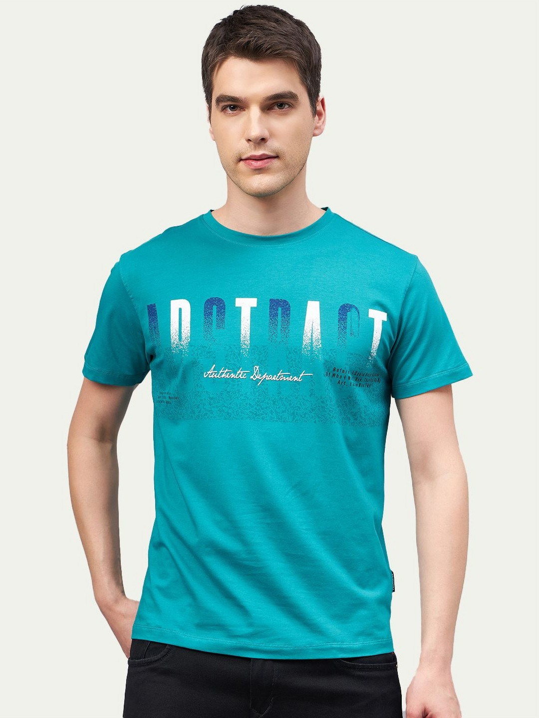 MOUNTAIN COLOURS Men Printed Applique T-shirt